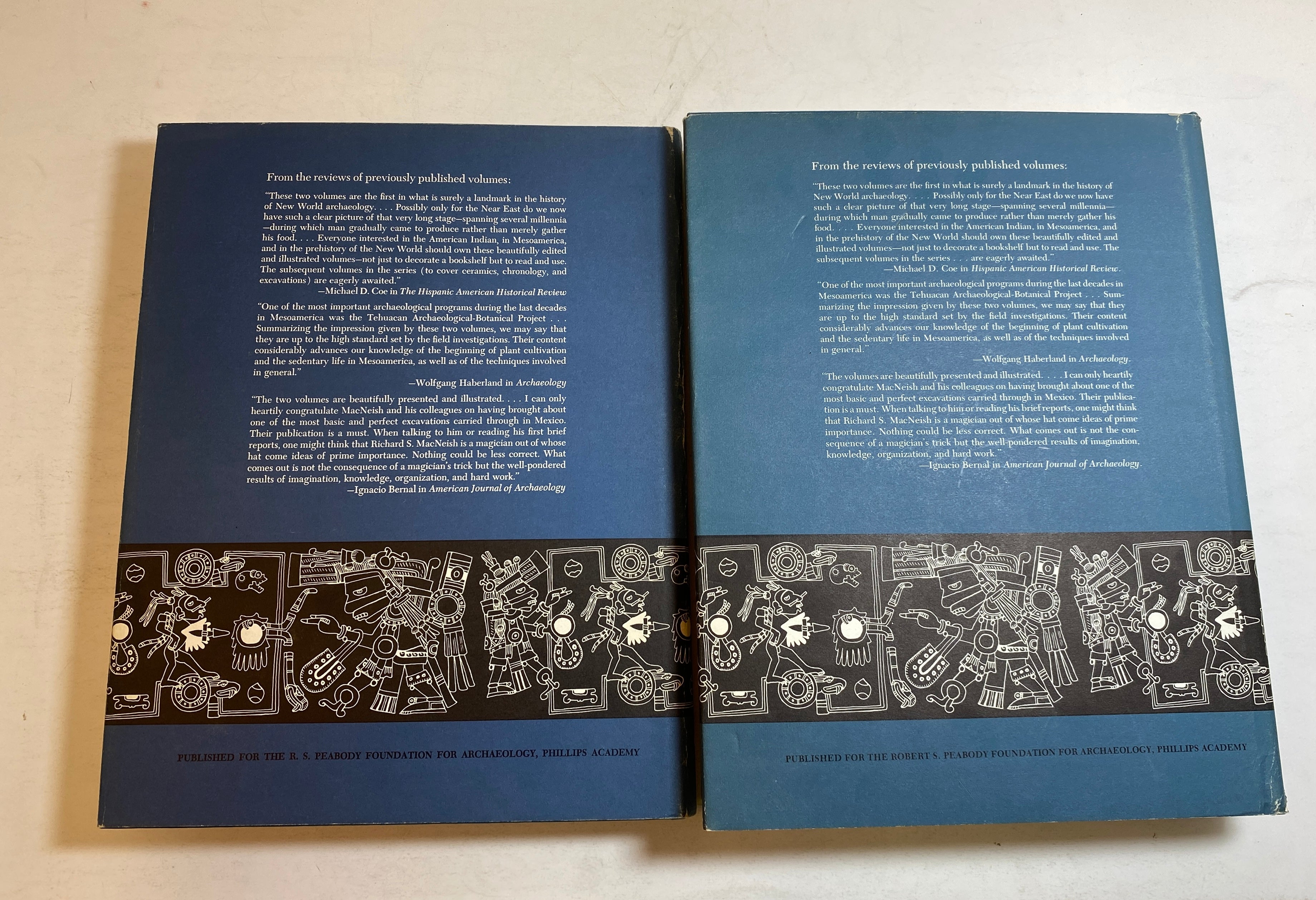 5 Volume Set: The Prehistory of the Tehuacan Valley by Byers 1967 HC DJ