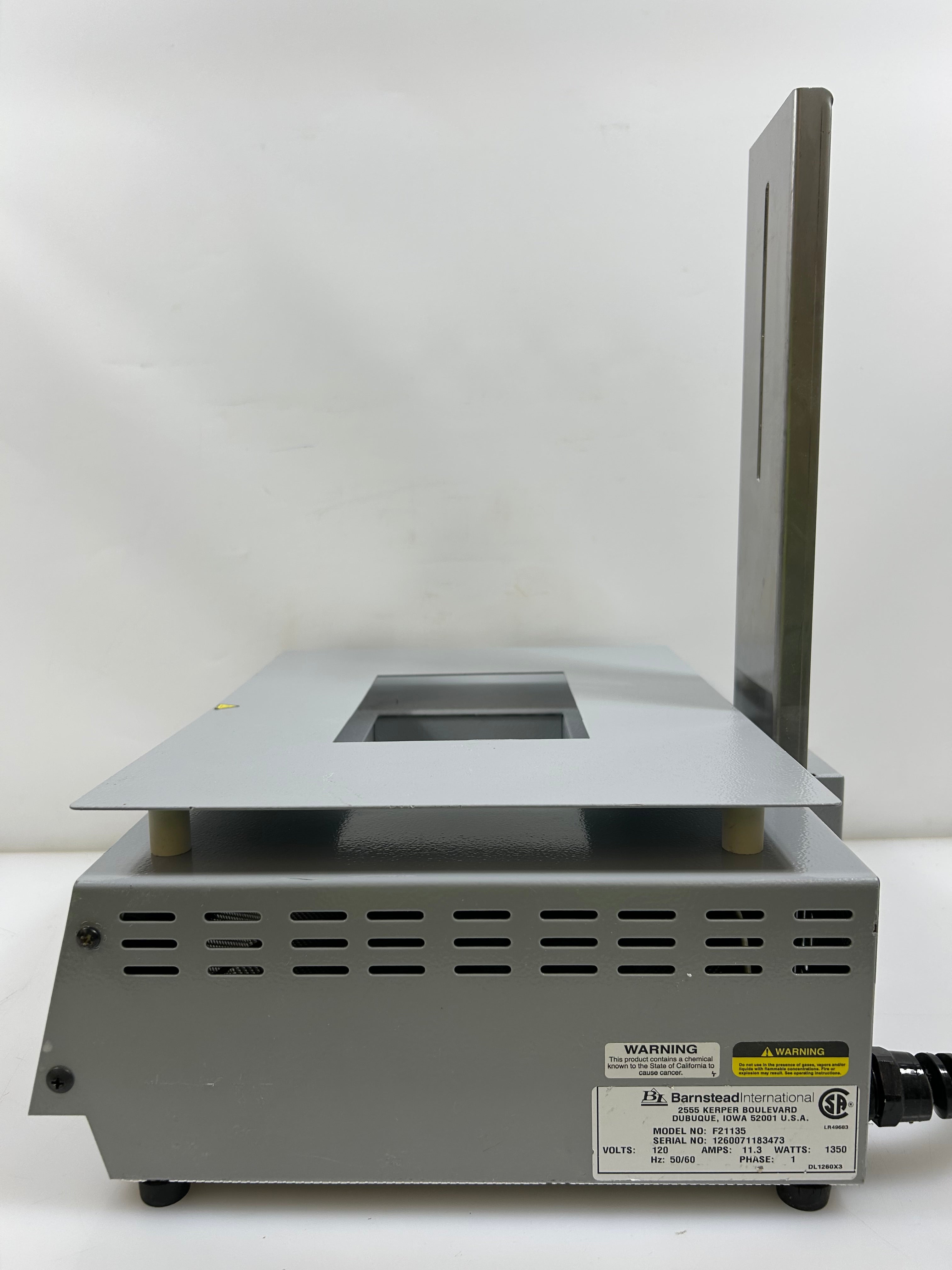 Barnstead Thermolyne F21135 Benchtop Furnace *Untested*