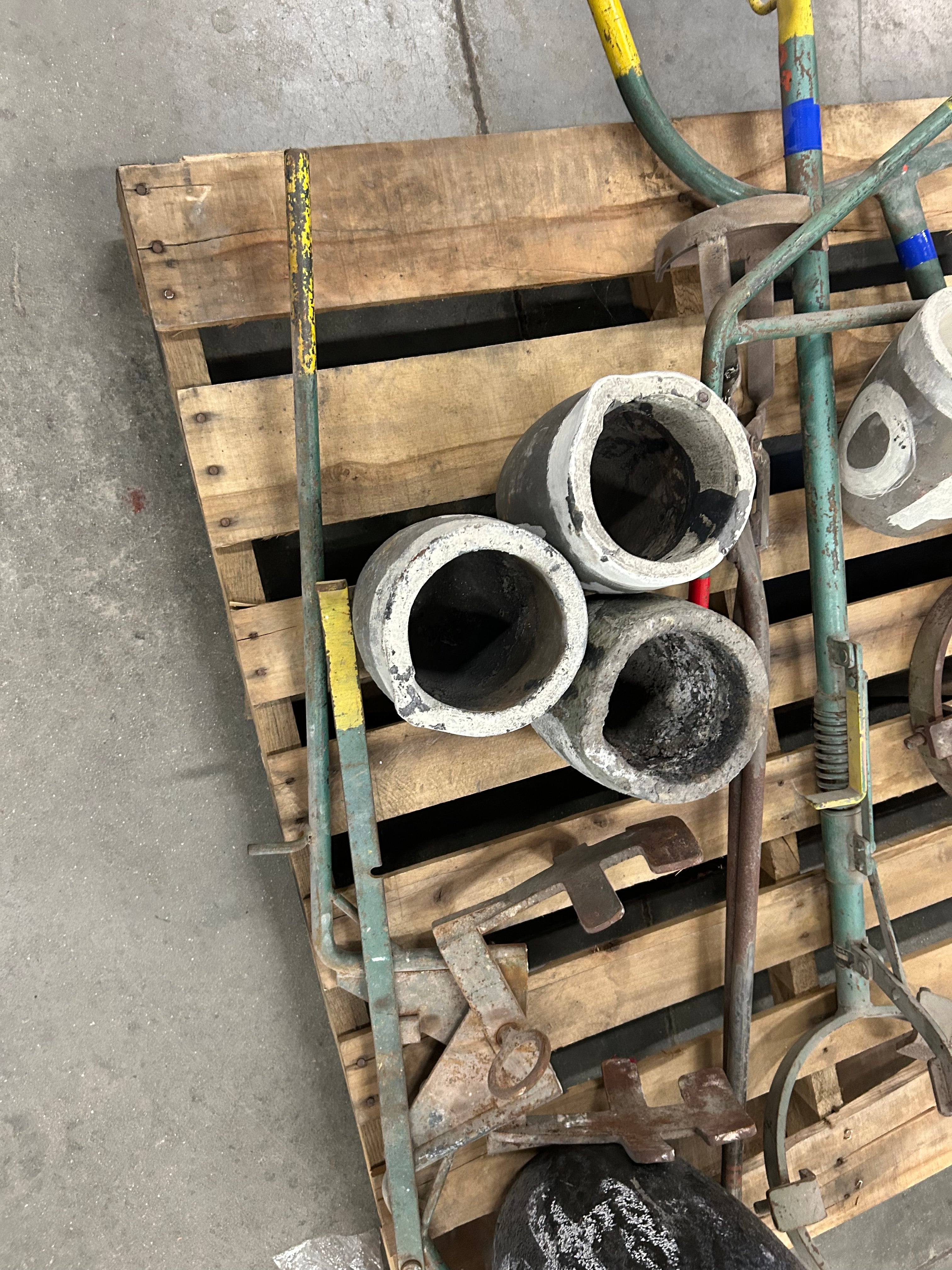 Large Assortment of Metal Foundry Tools