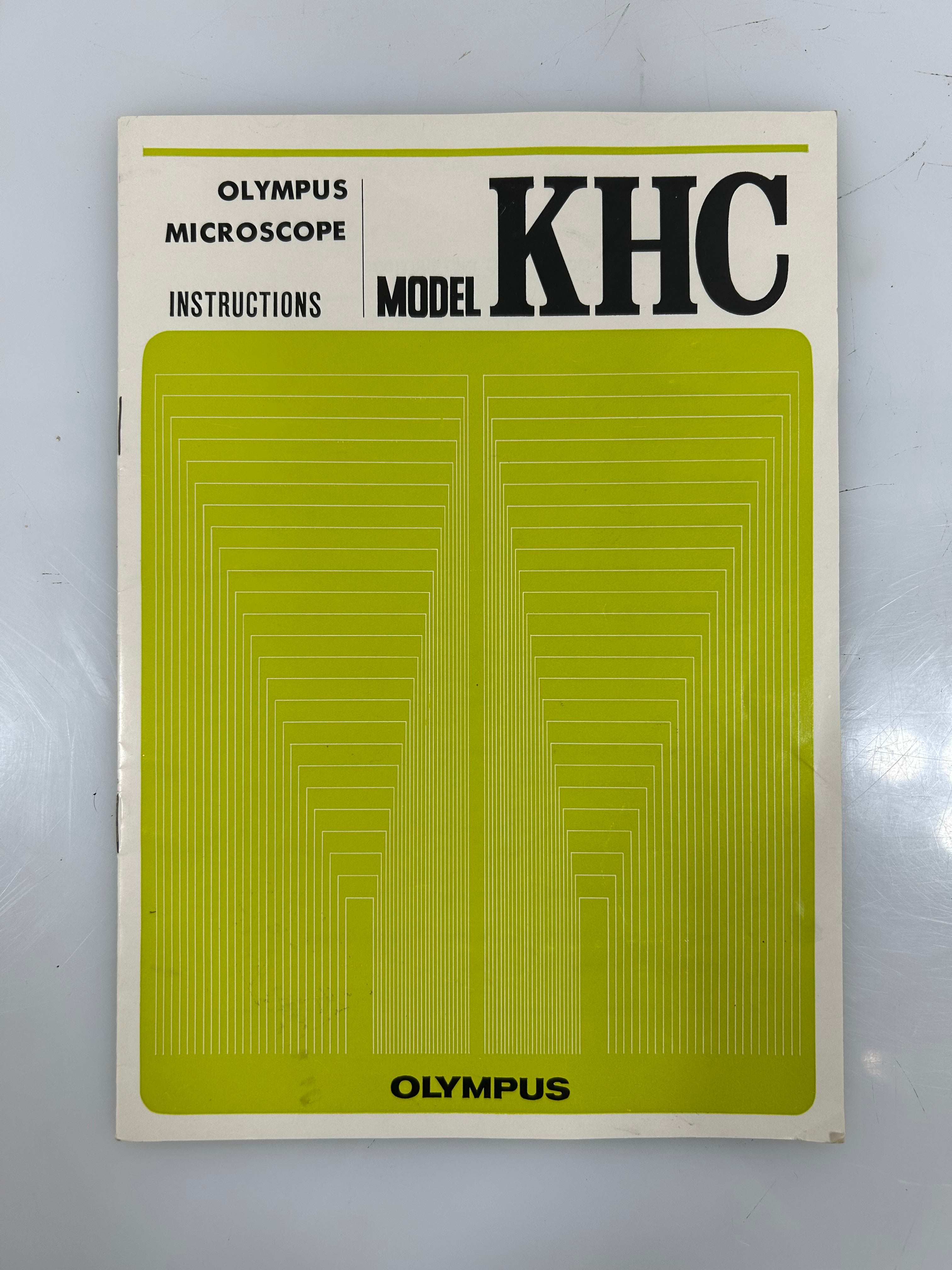 Vintage 1960s Manual for Olympus Microscope Model KHC