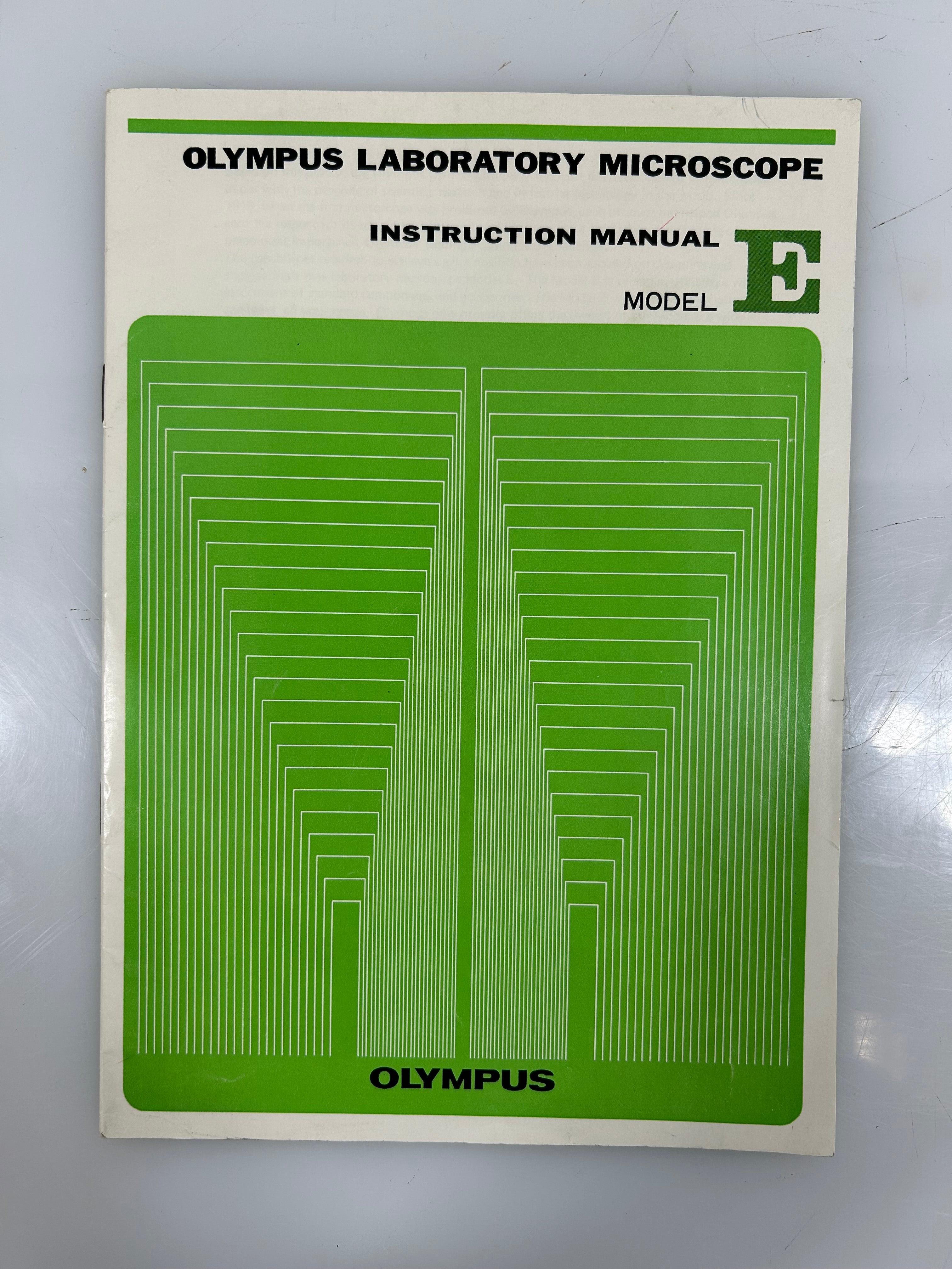 Vintage 1960s Manual for Olympus Microscope Model E