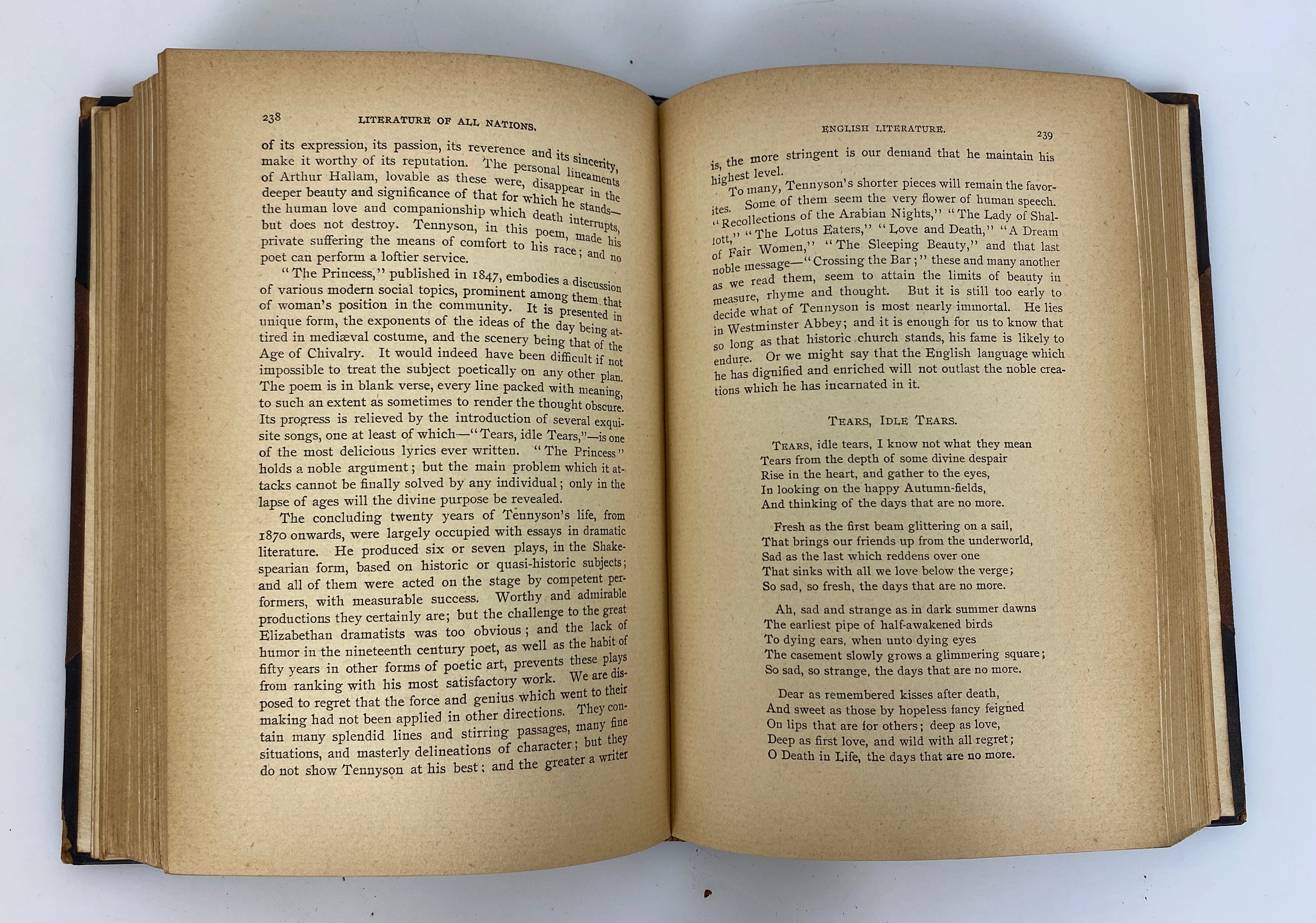 6 Antiques Volumes: The Literature of All Nations & All Ages 1902 HC