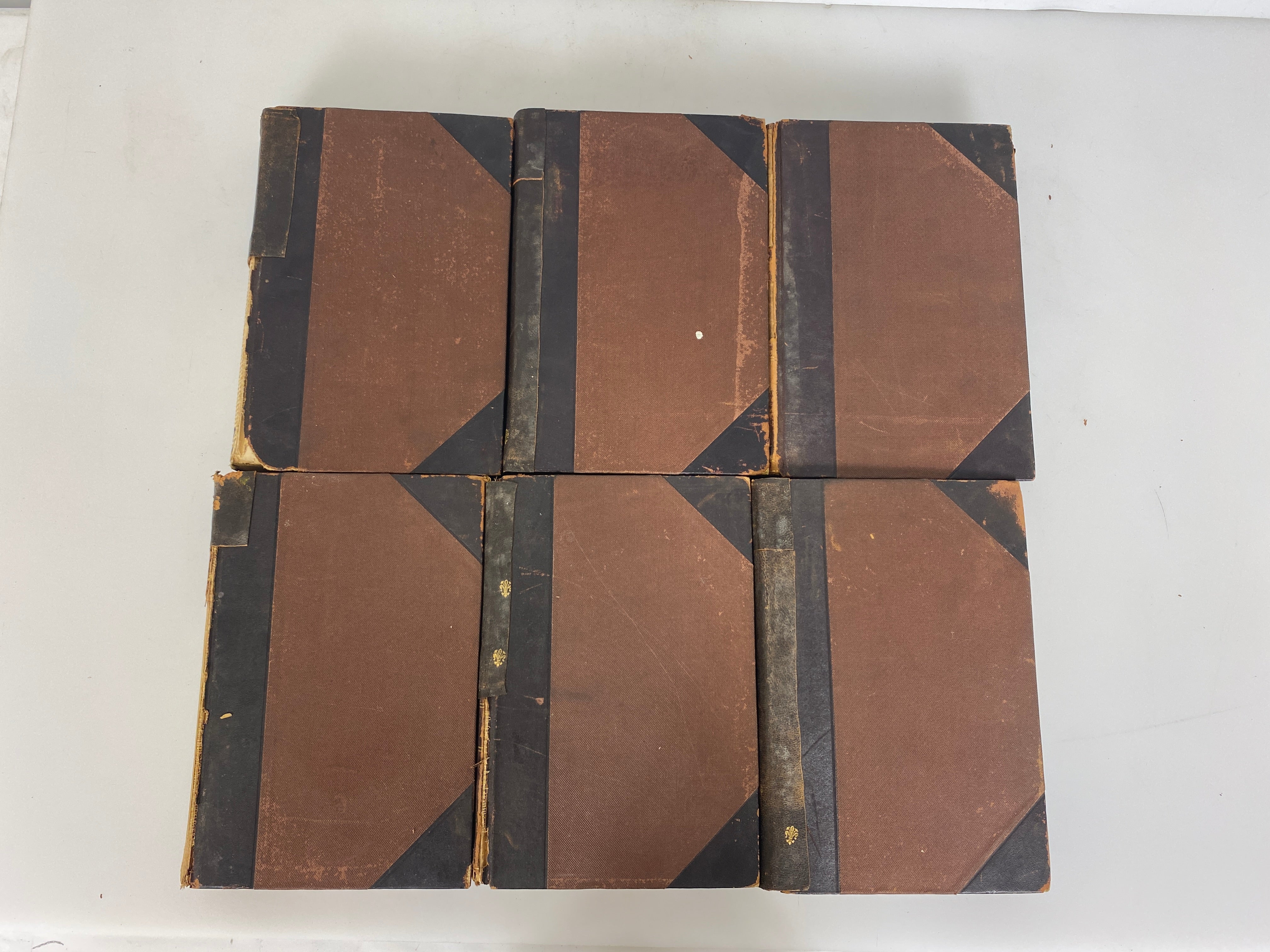 6 Antiques Volumes: The Literature of All Nations & All Ages 1902 HC