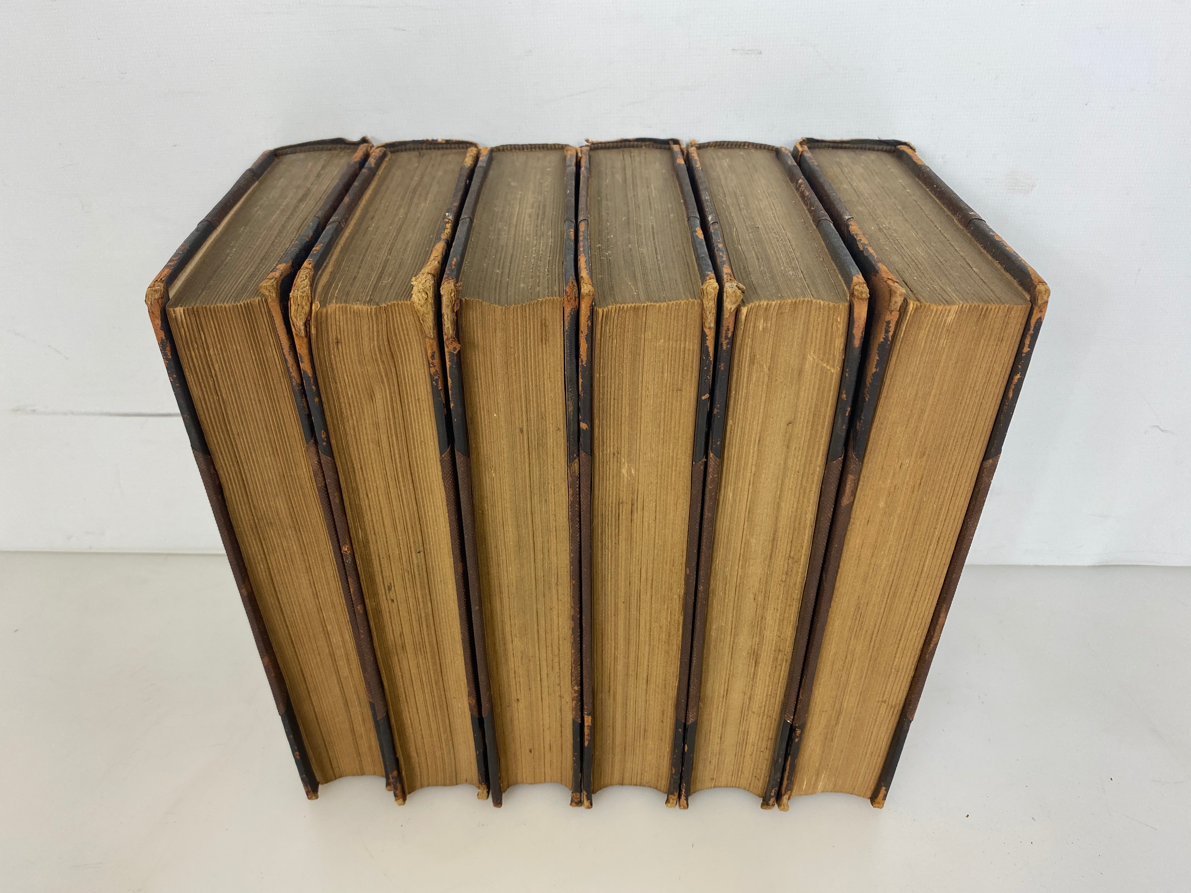 6 Antiques Volumes: The Literature of All Nations & All Ages 1902 HC