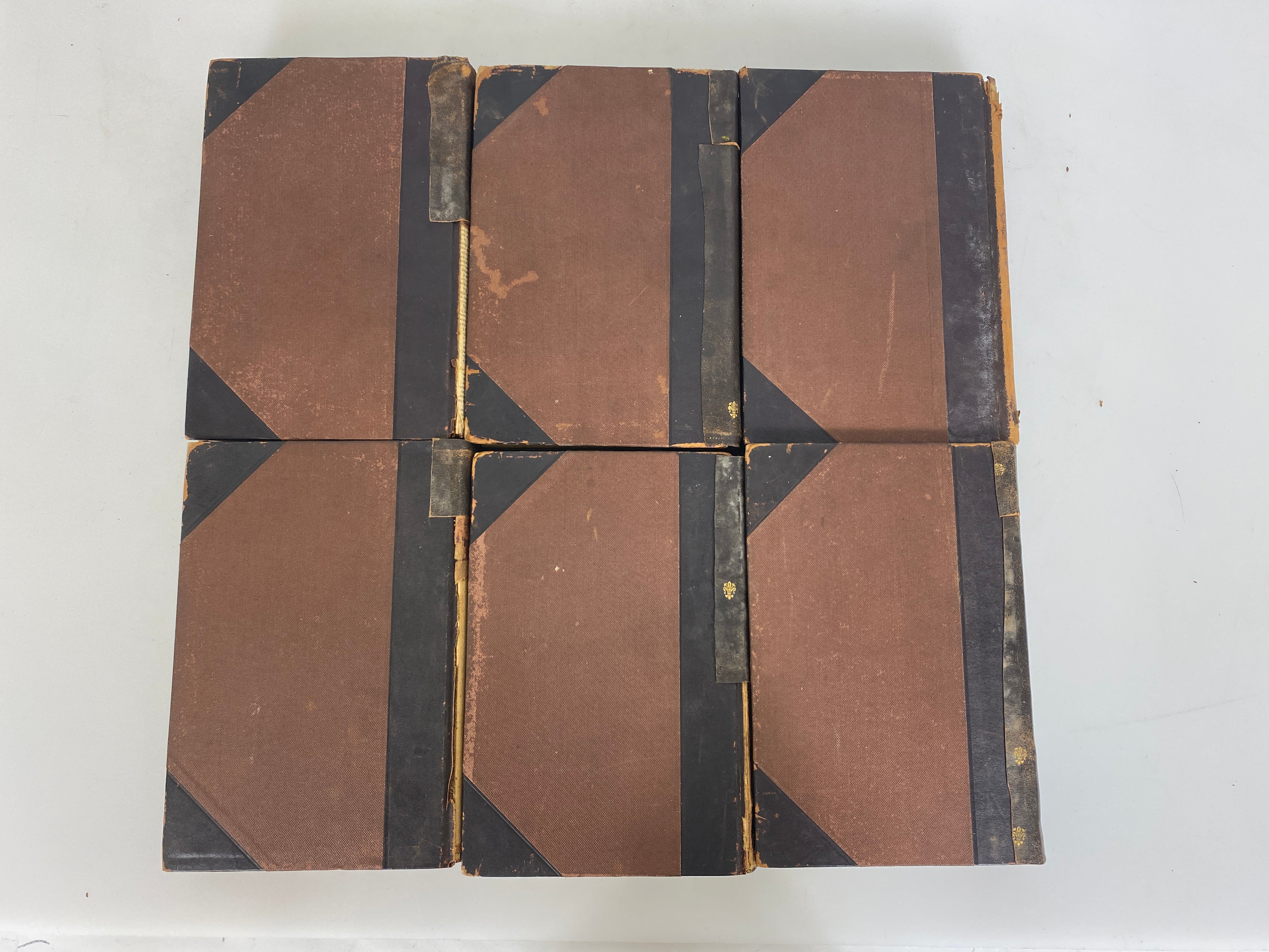 6 Antiques Volumes: The Literature of All Nations & All Ages 1902 HC