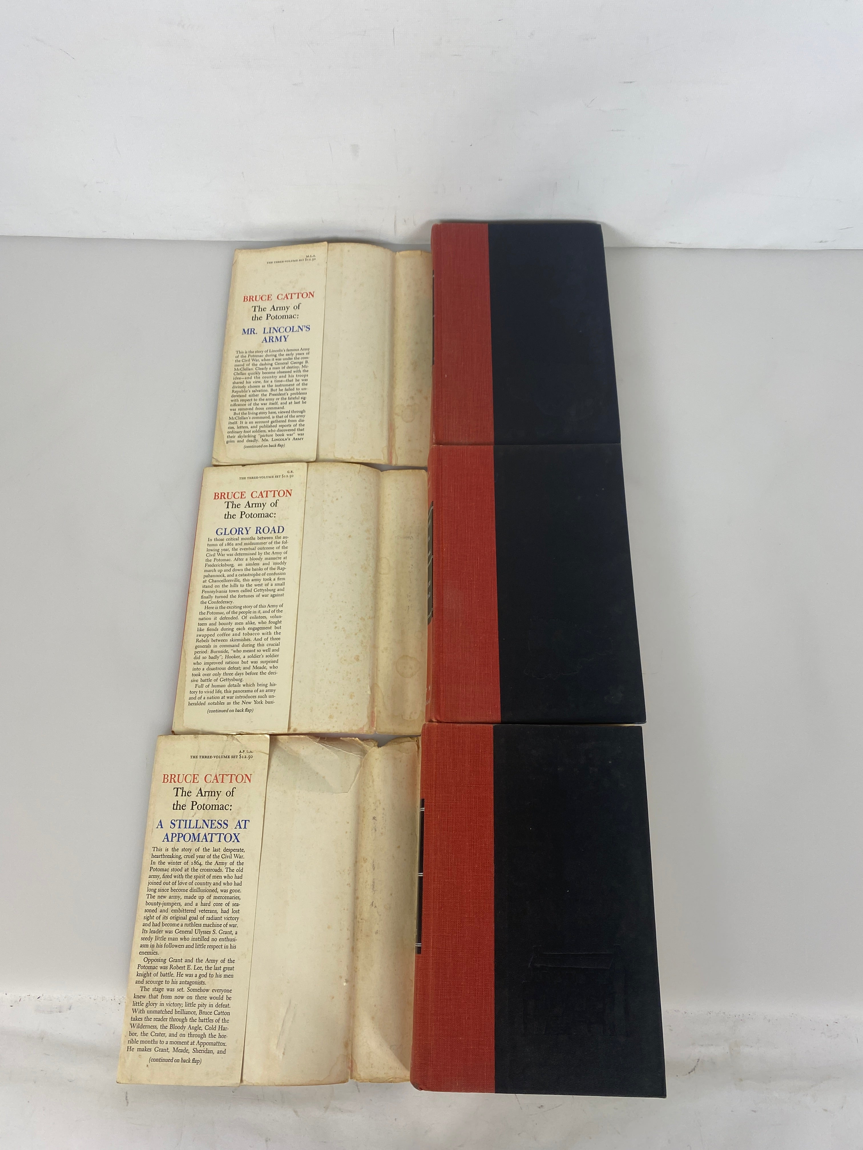 6 Bruce Catton: Army of the Potomac Trilogy History of the Civil War 1952-65 HC