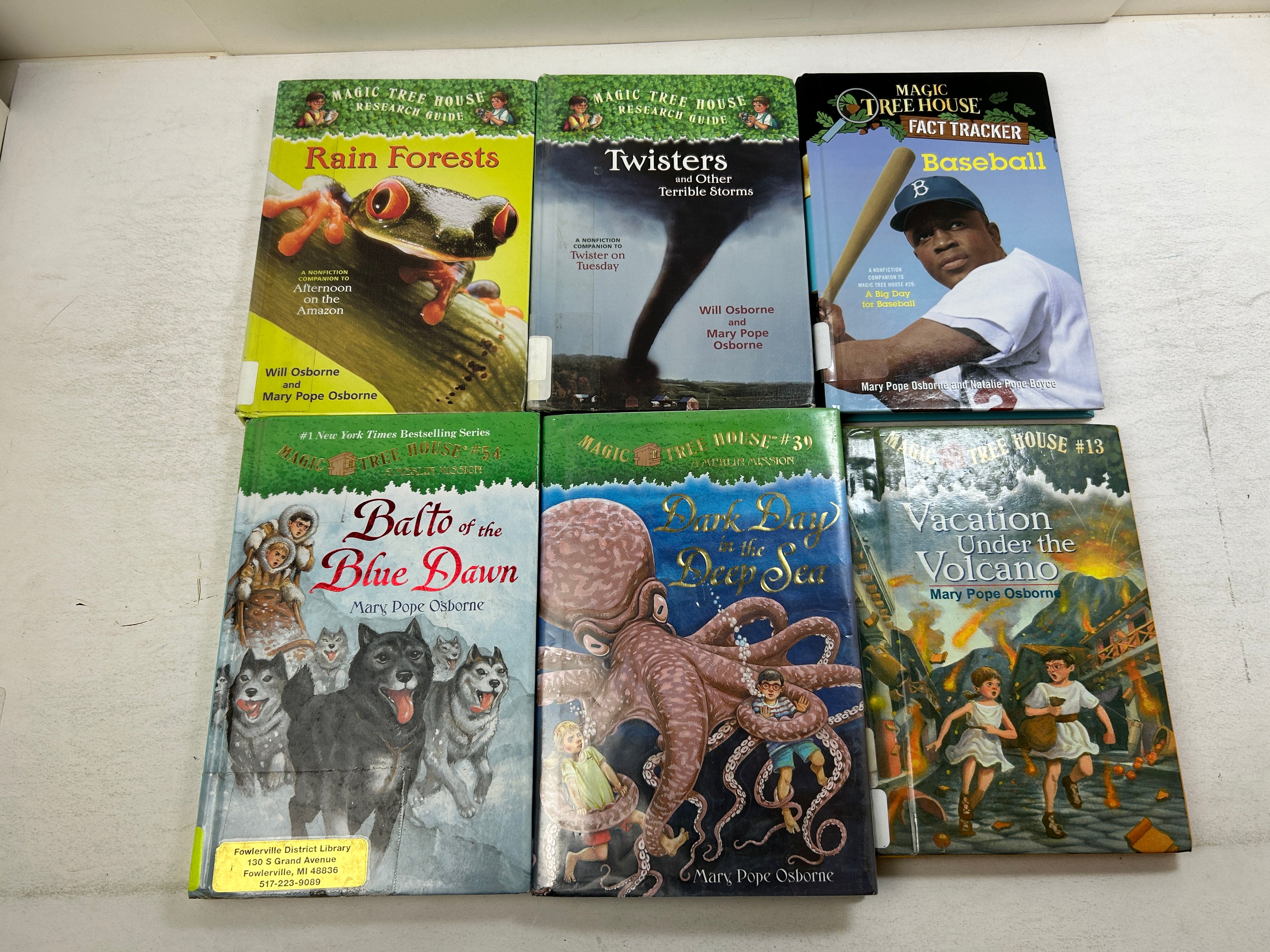 6 Magic Tree House/Merlin Missions/Research Guide/Fact Tracker ExLib Osborne HC