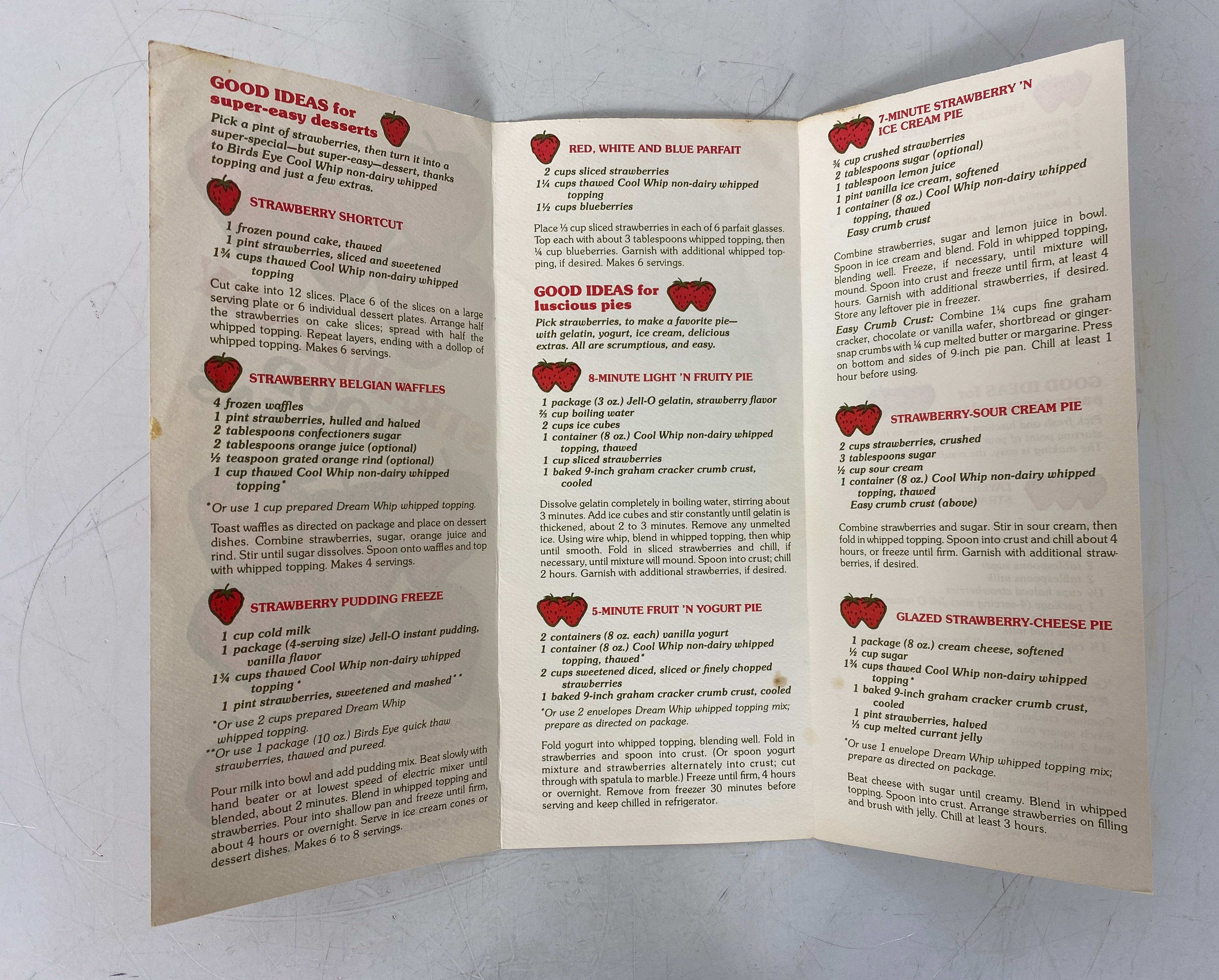 6 Vintage Recipe Booklets incl Coconut/Cranberries/Strawberries/Mincemeat SC
