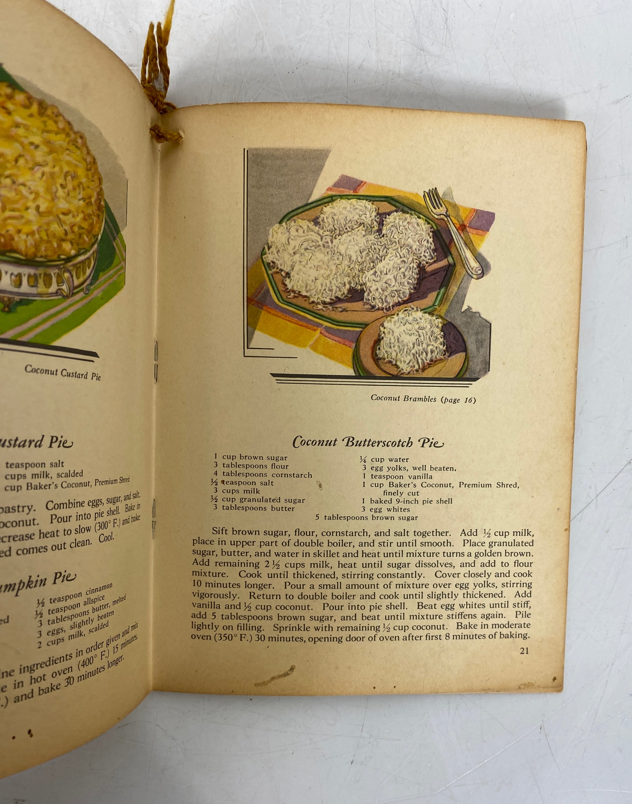 6 Vintage Recipe Booklets incl Coconut/Cranberries/Strawberries/Mincemeat SC