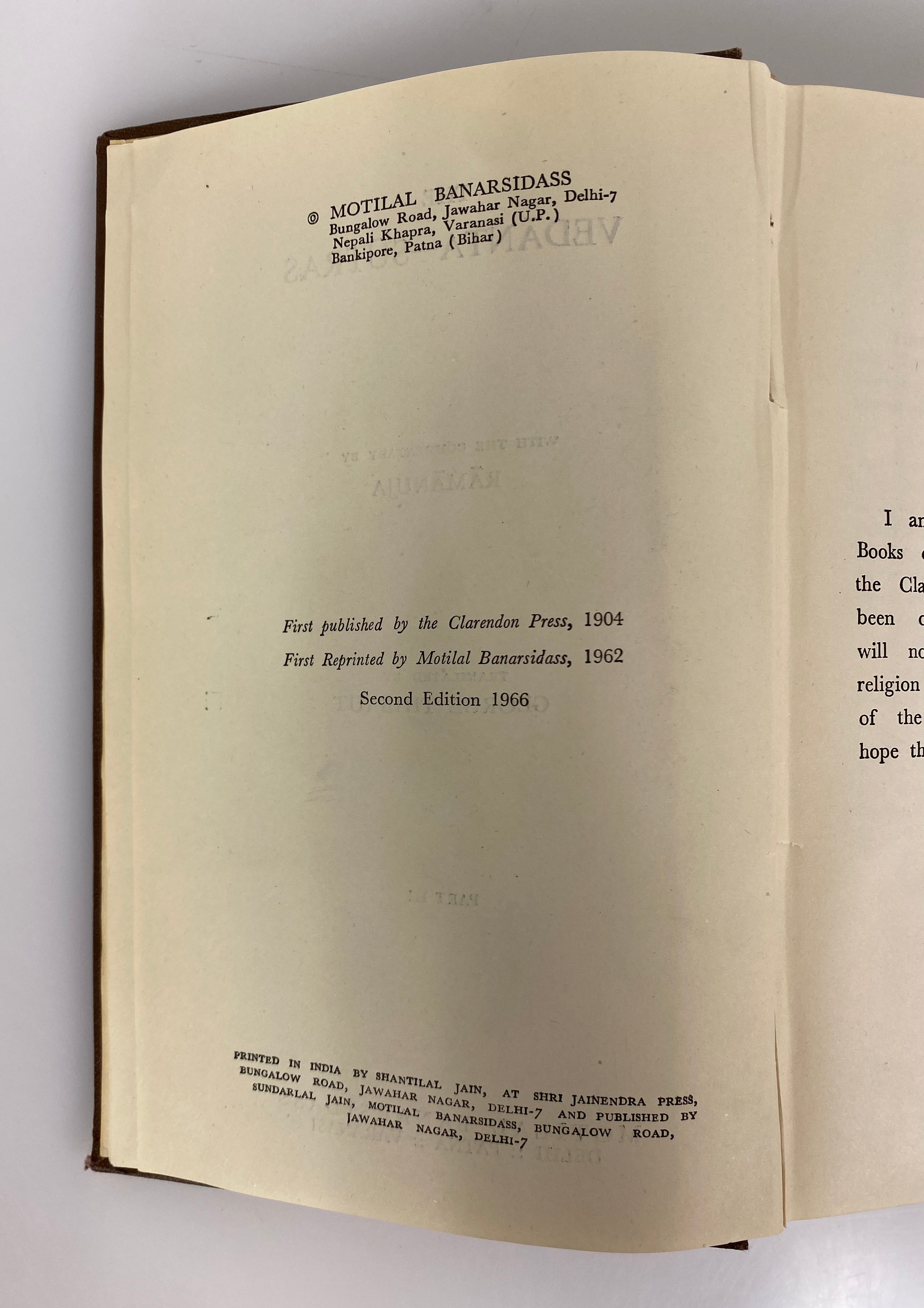 6 Vols: Sacred Books of the East by Max Muller 1966-68 Ex-Library HC