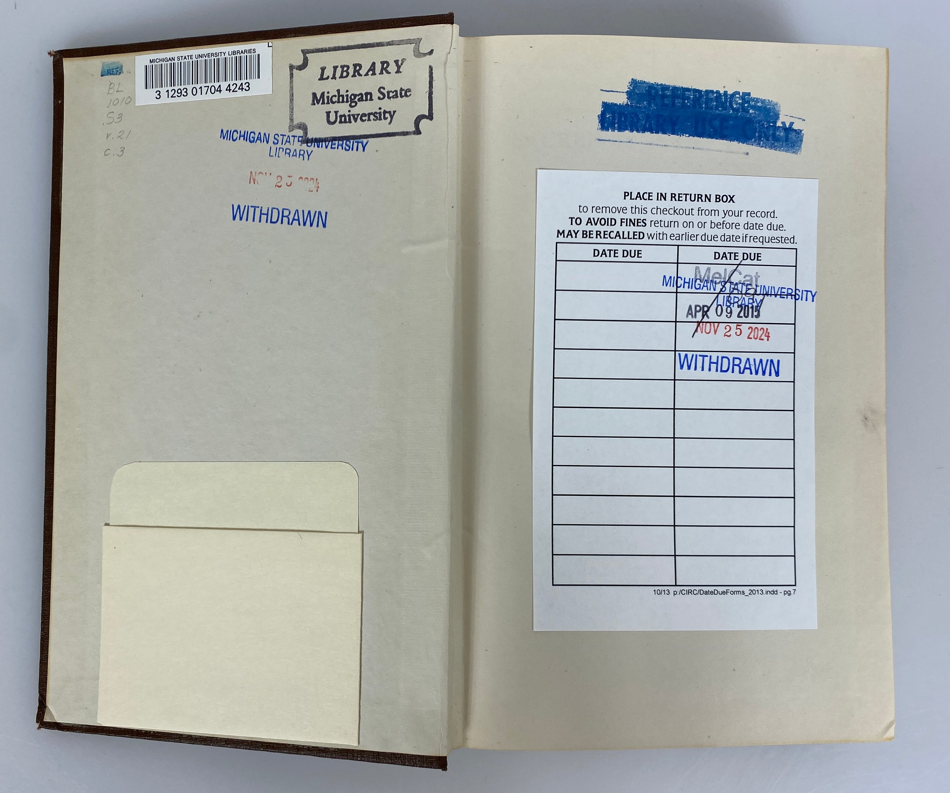 6 Vols: Sacred Books of the East by Max Muller 1966-68 Ex-Library HC