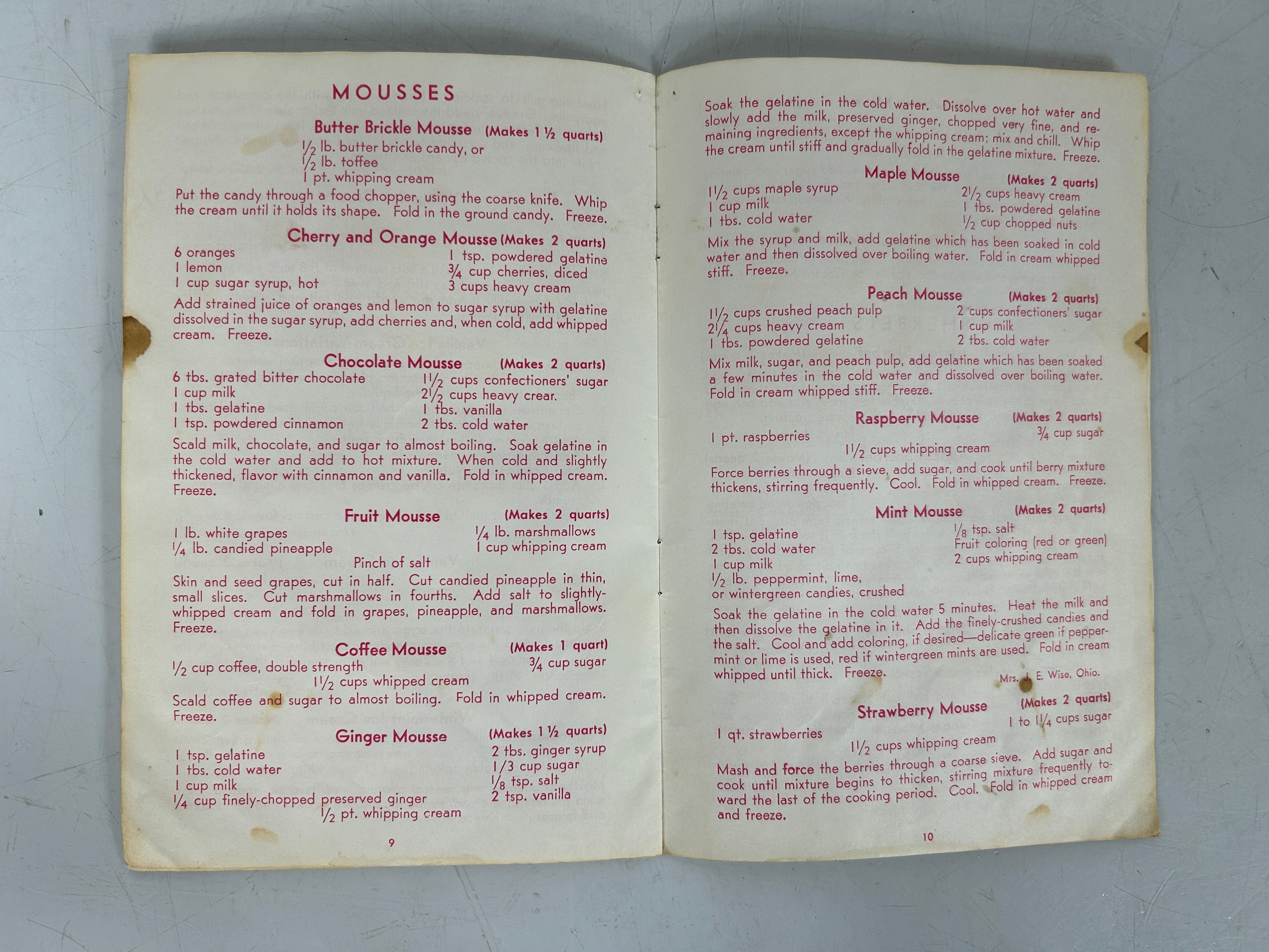 6 Vtg Recipe Booklets from Appliance Companies: Coolerator/Lorain/Robertshaw SC