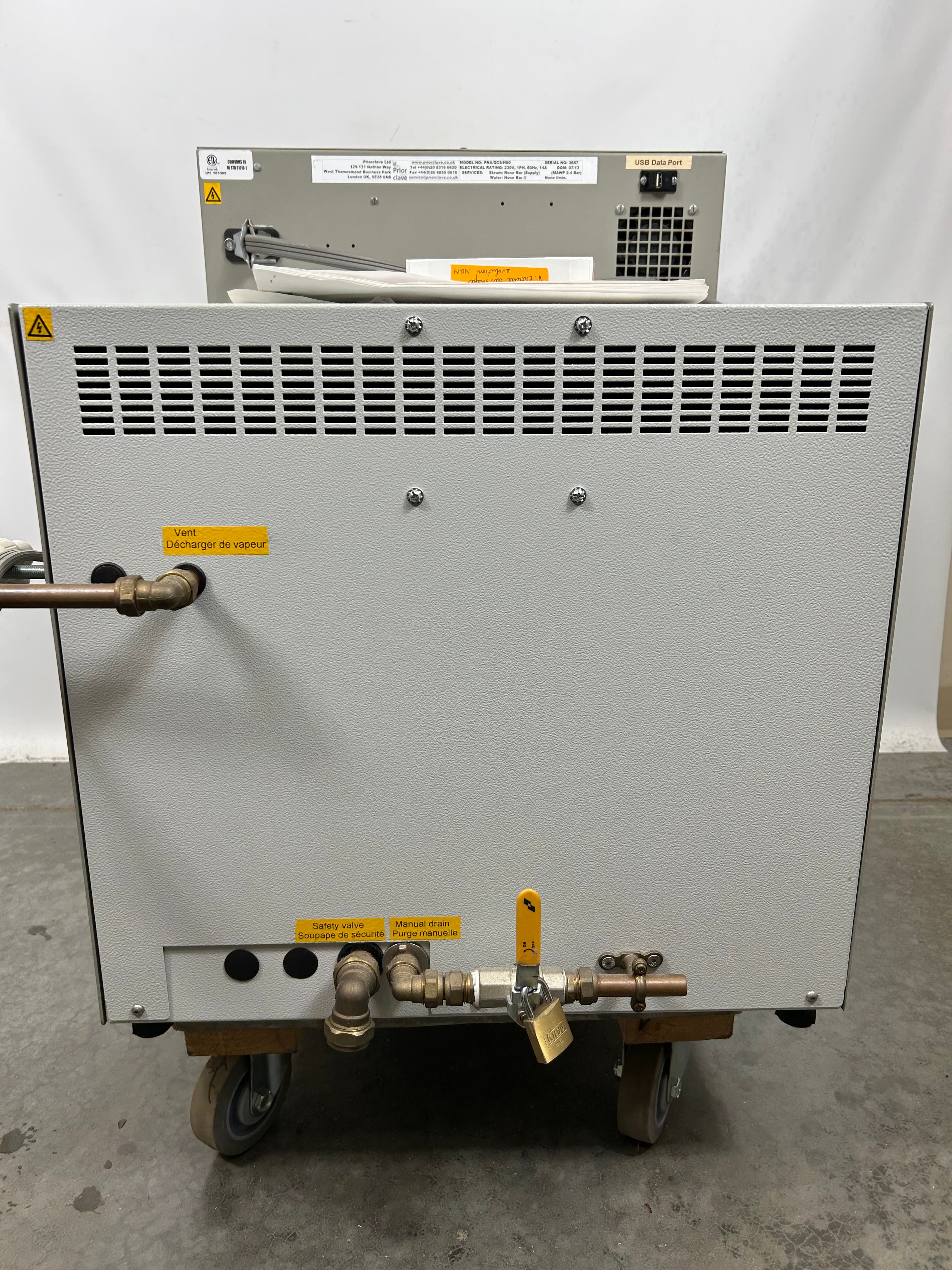 Priorclave Laboratory Autoclave