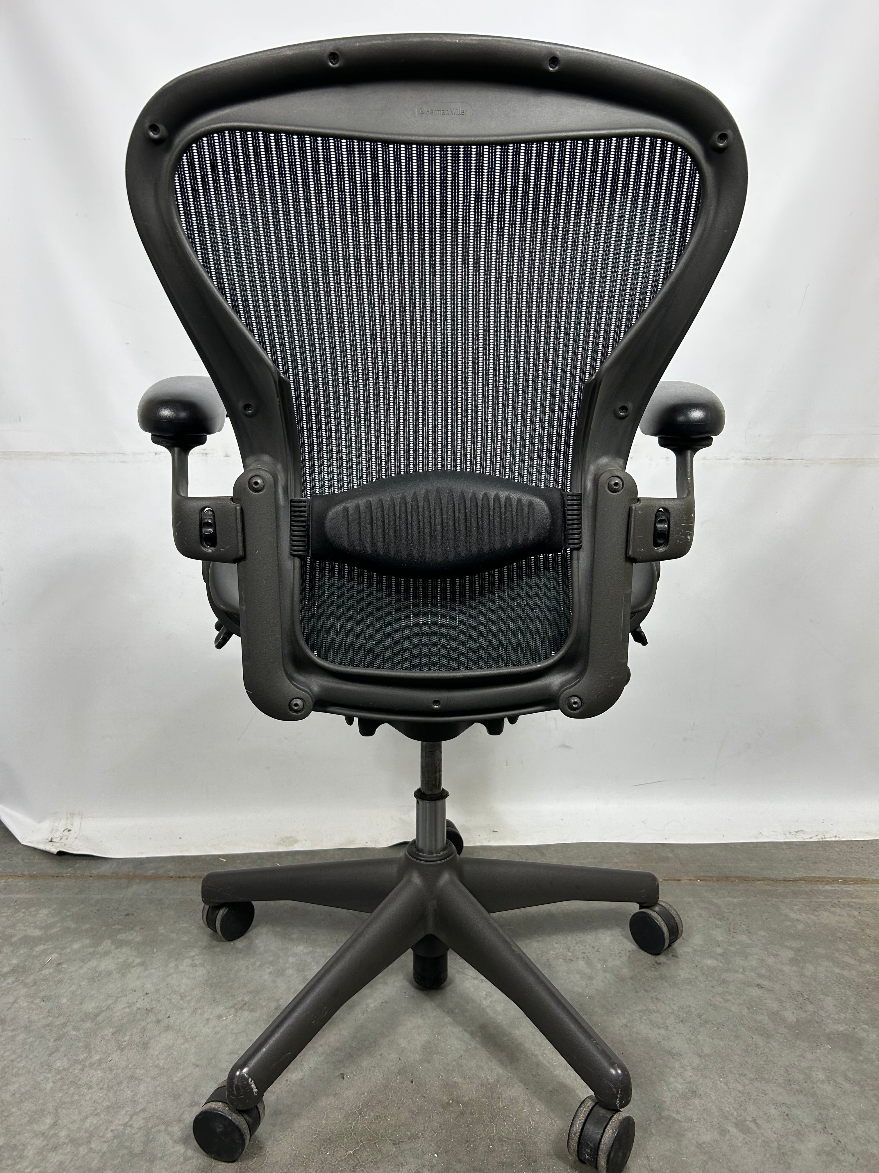 Forest Green Herman Miller Aeron Chair Size B