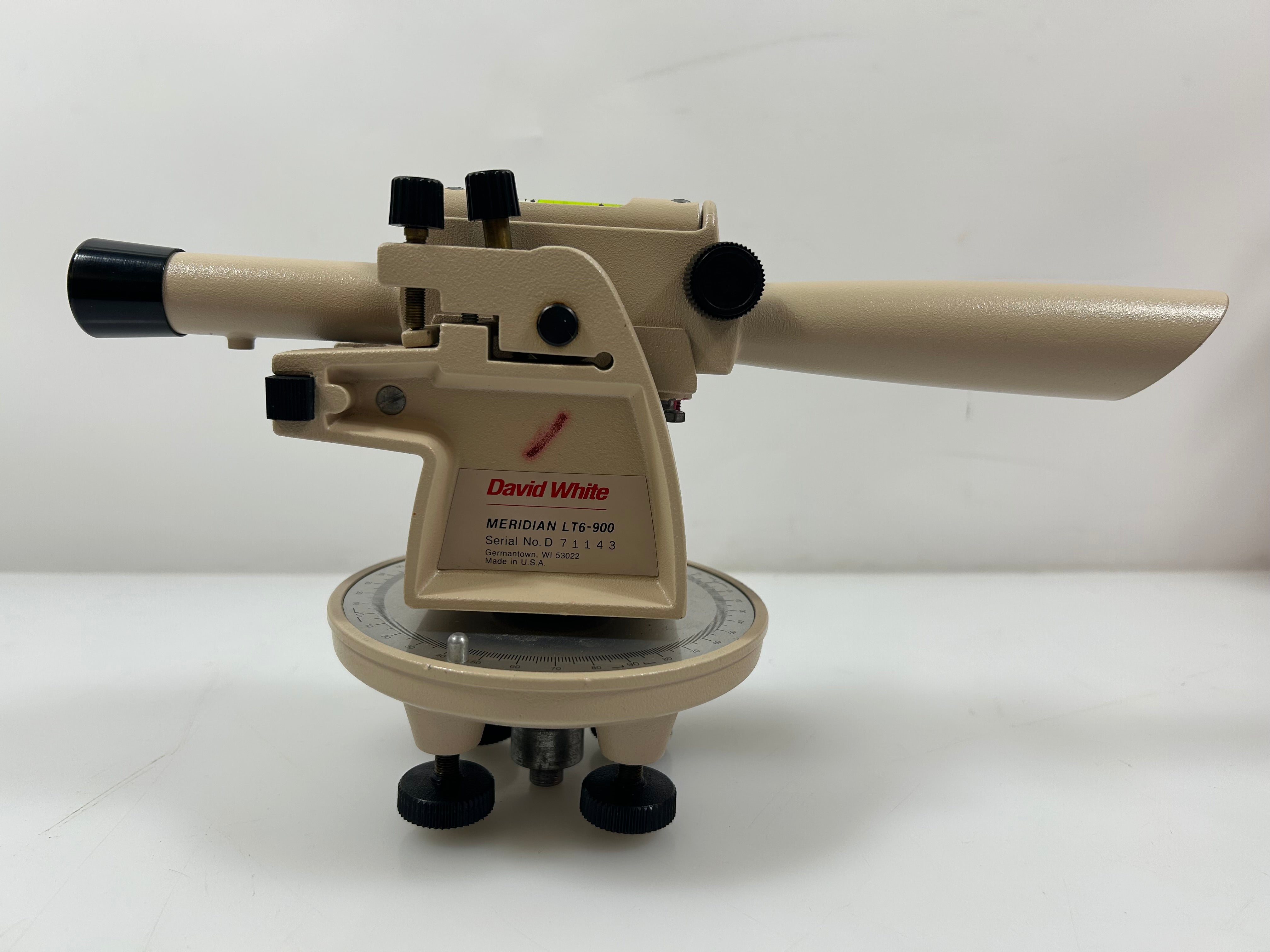 David White LT6-900 Meridian 22x Optical Transit Level & Case