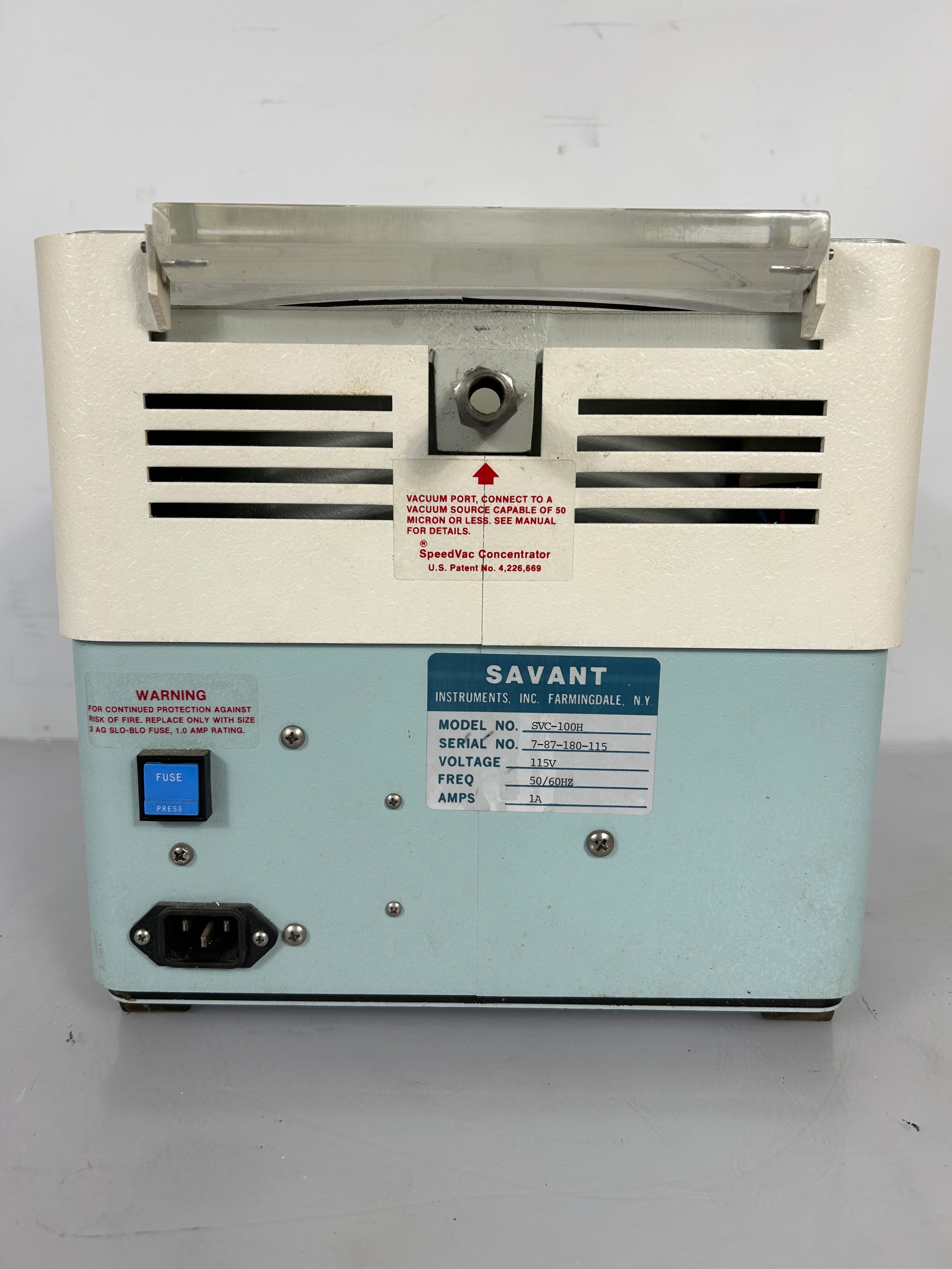 Savant SVC-100H SpeedVac Concentrator Vacuum Centrifuge