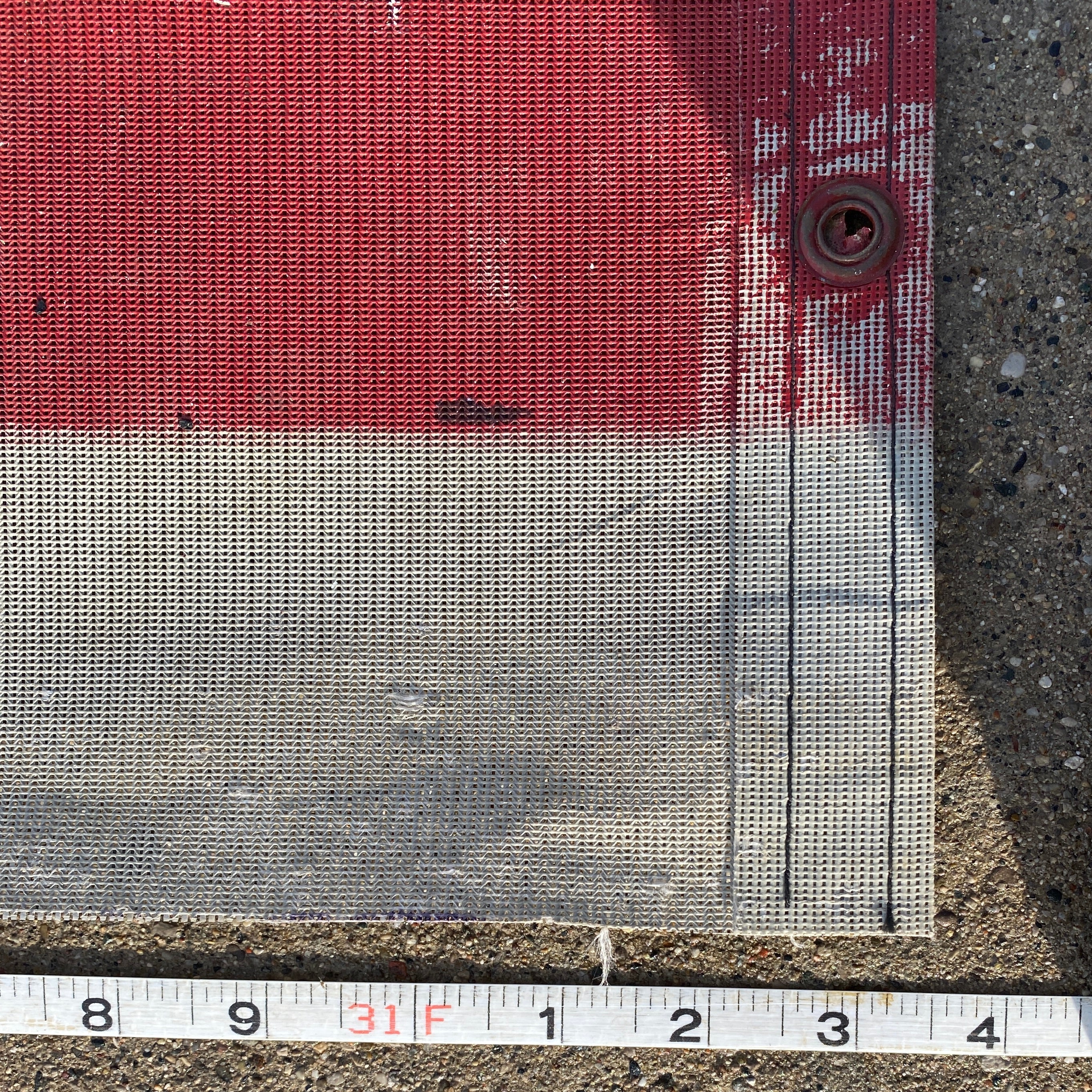 7 ft x 31 ft Spartan Stadium Football Sideline Mesh Rectangular Tarp