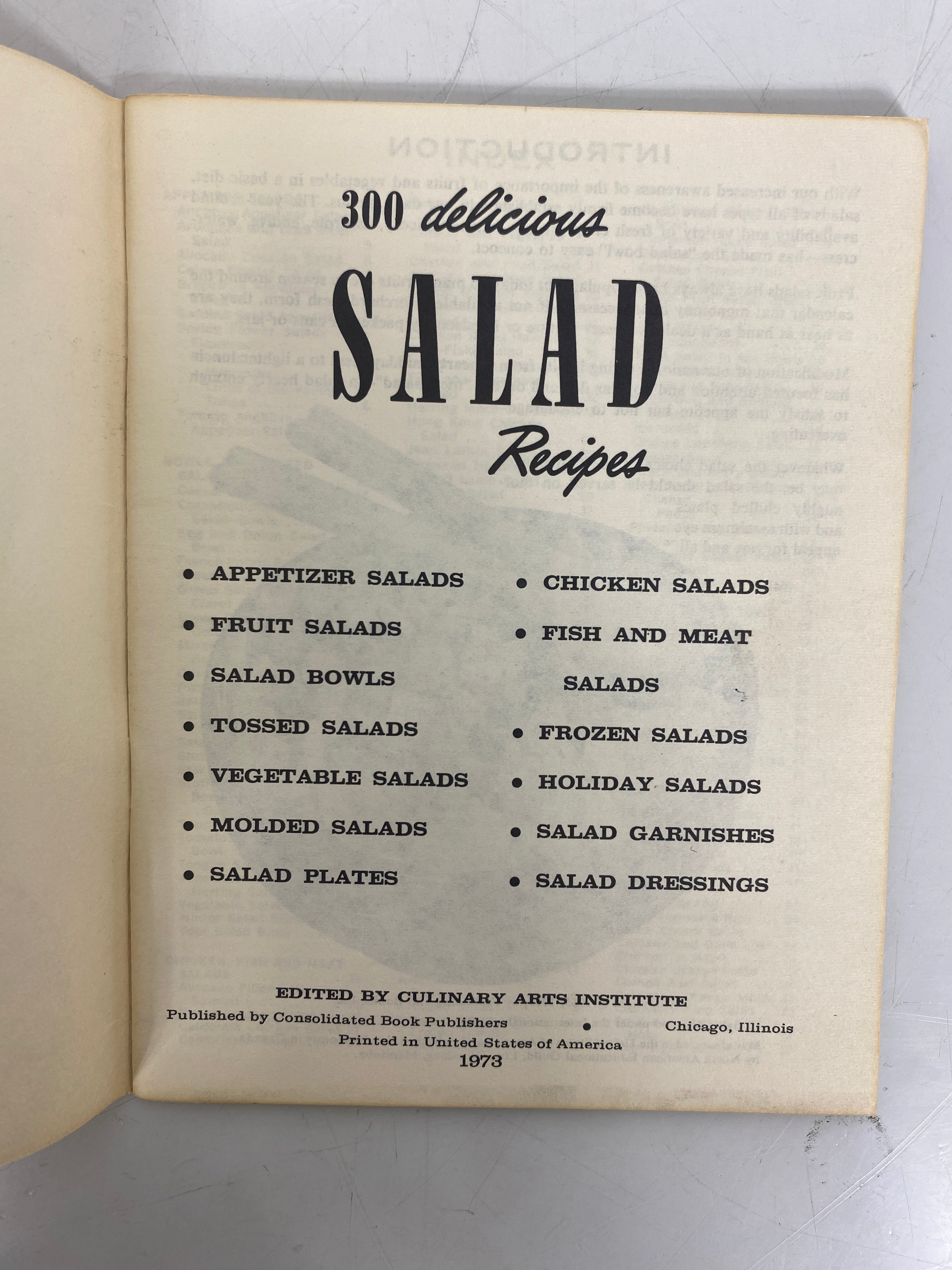7 Vintage Culinary Arts Institute Books incl Cake/Salads/Snacks/Sandwiches SC