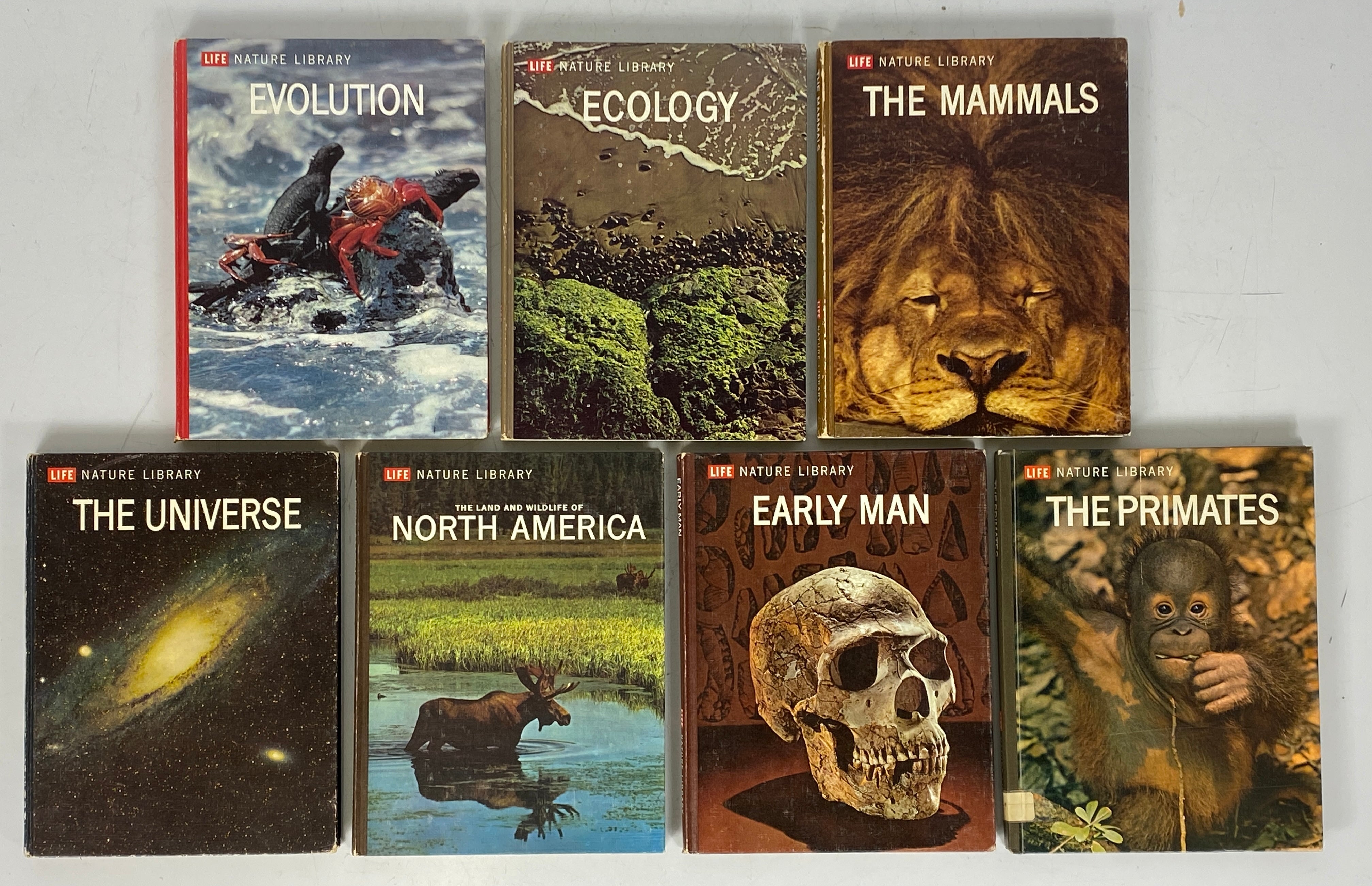 7 Vols: Life Nature Library incl Evolution/Mammals/Universe 1963-65 HC