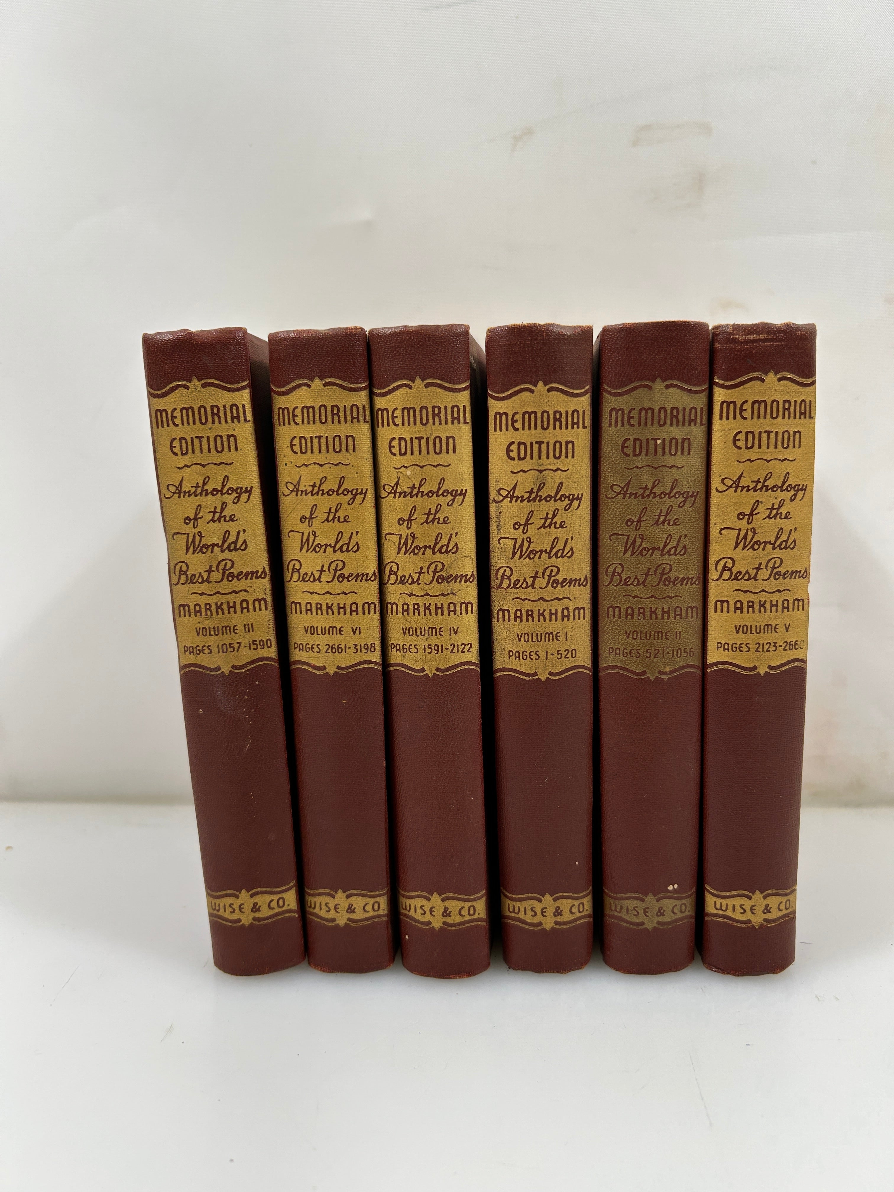 7 Vols Memorial Ed Anthology of the World's Best Poems Edwin Markham