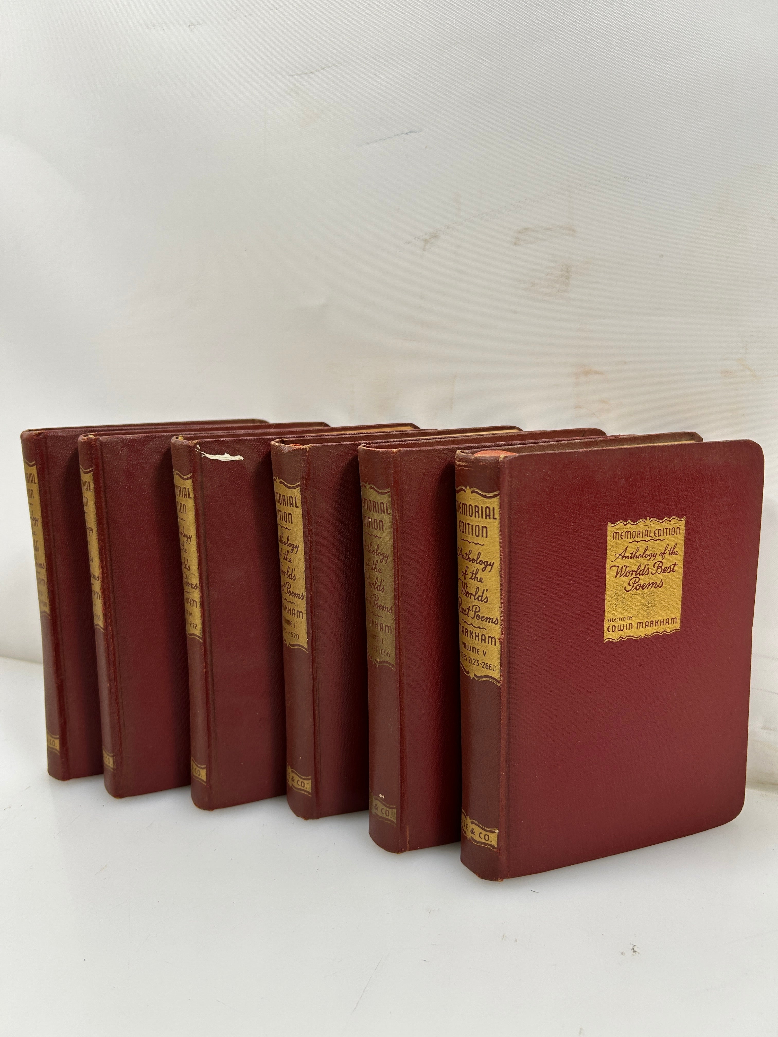 7 Vols Memorial Ed Anthology of the World's Best Poems Edwin Markham