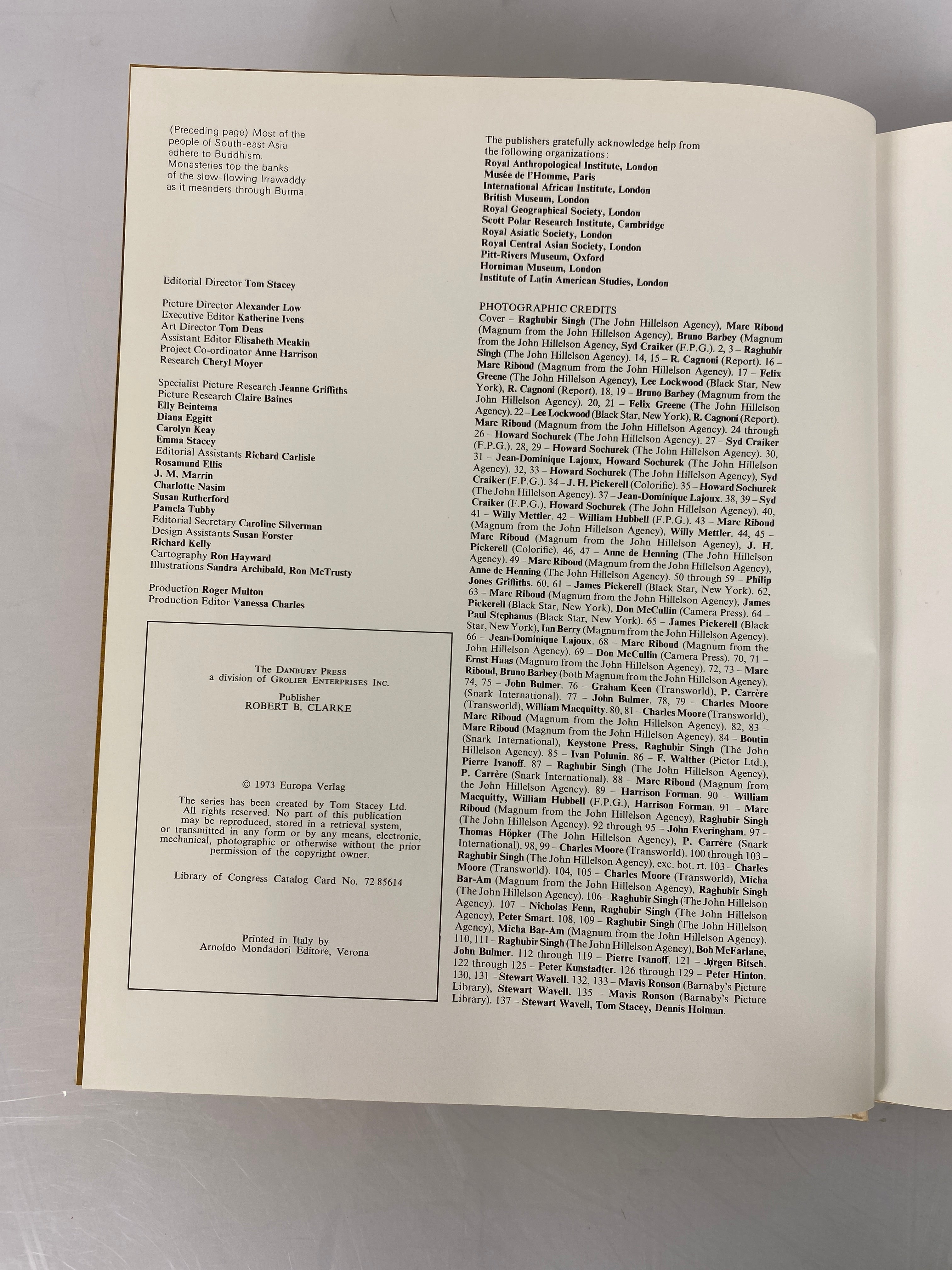 7 Volumes Danbury Press Peoples of the Earth 1973 Ex-Library HC