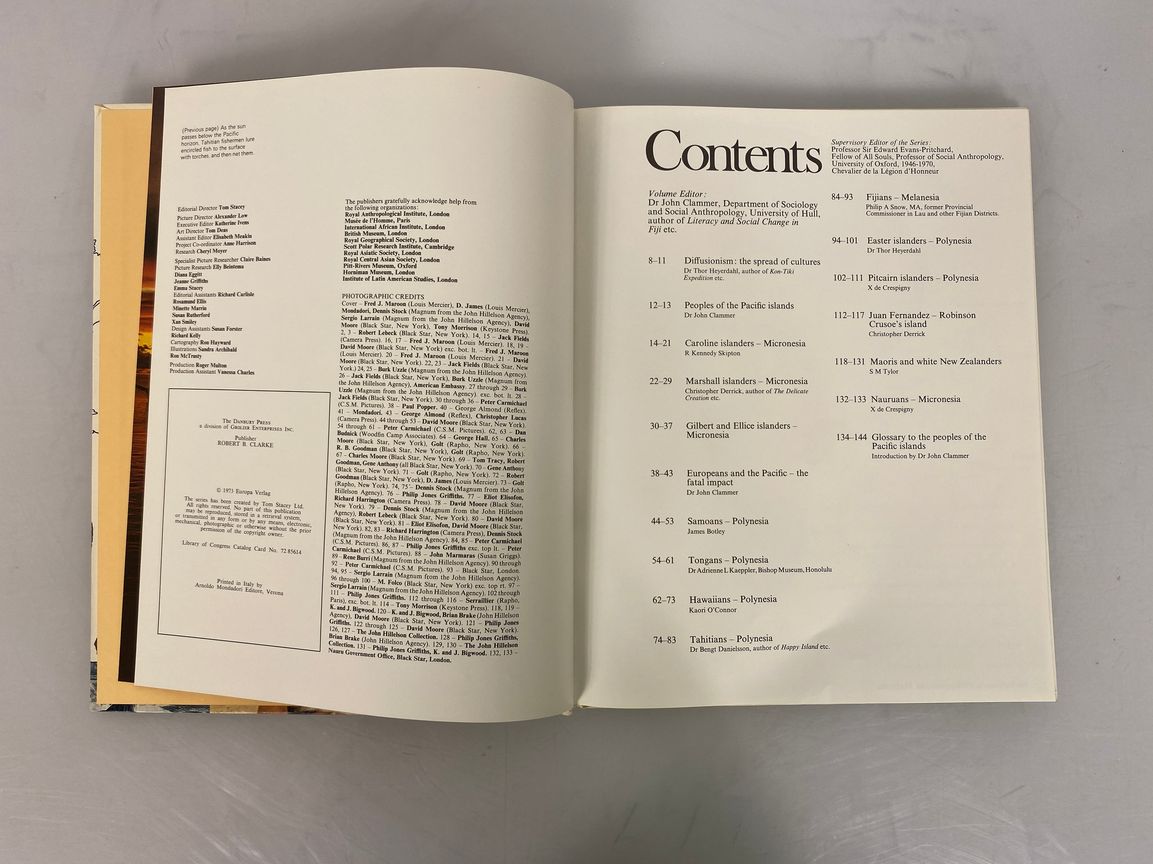 7 Volumes Danbury Press Peoples of the Earth 1973 Ex-Library HC