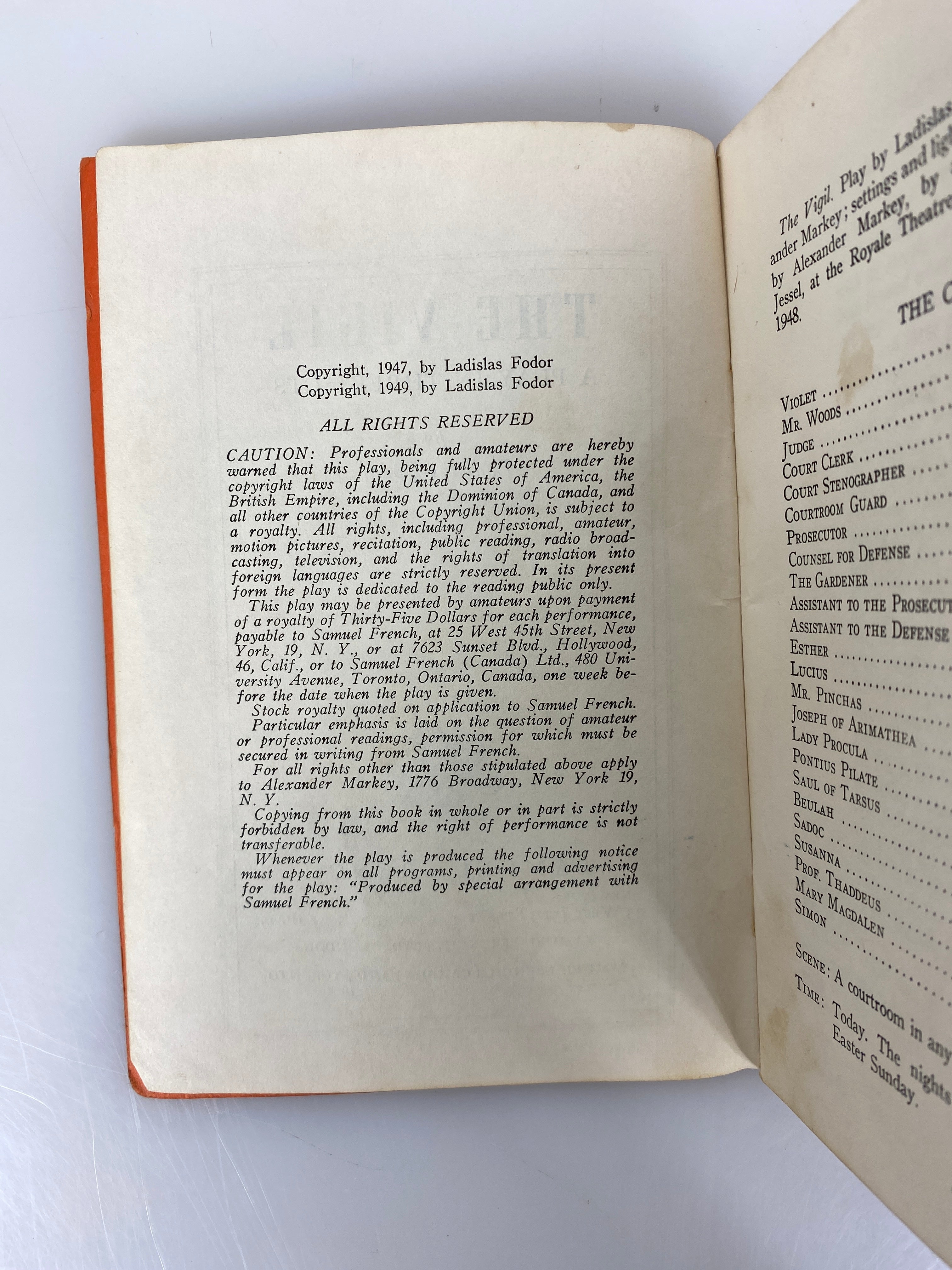 7 Vtg Plays incl: Wizard of Oz/Heidi/The Drunkard/Witness for the Prosecution SC