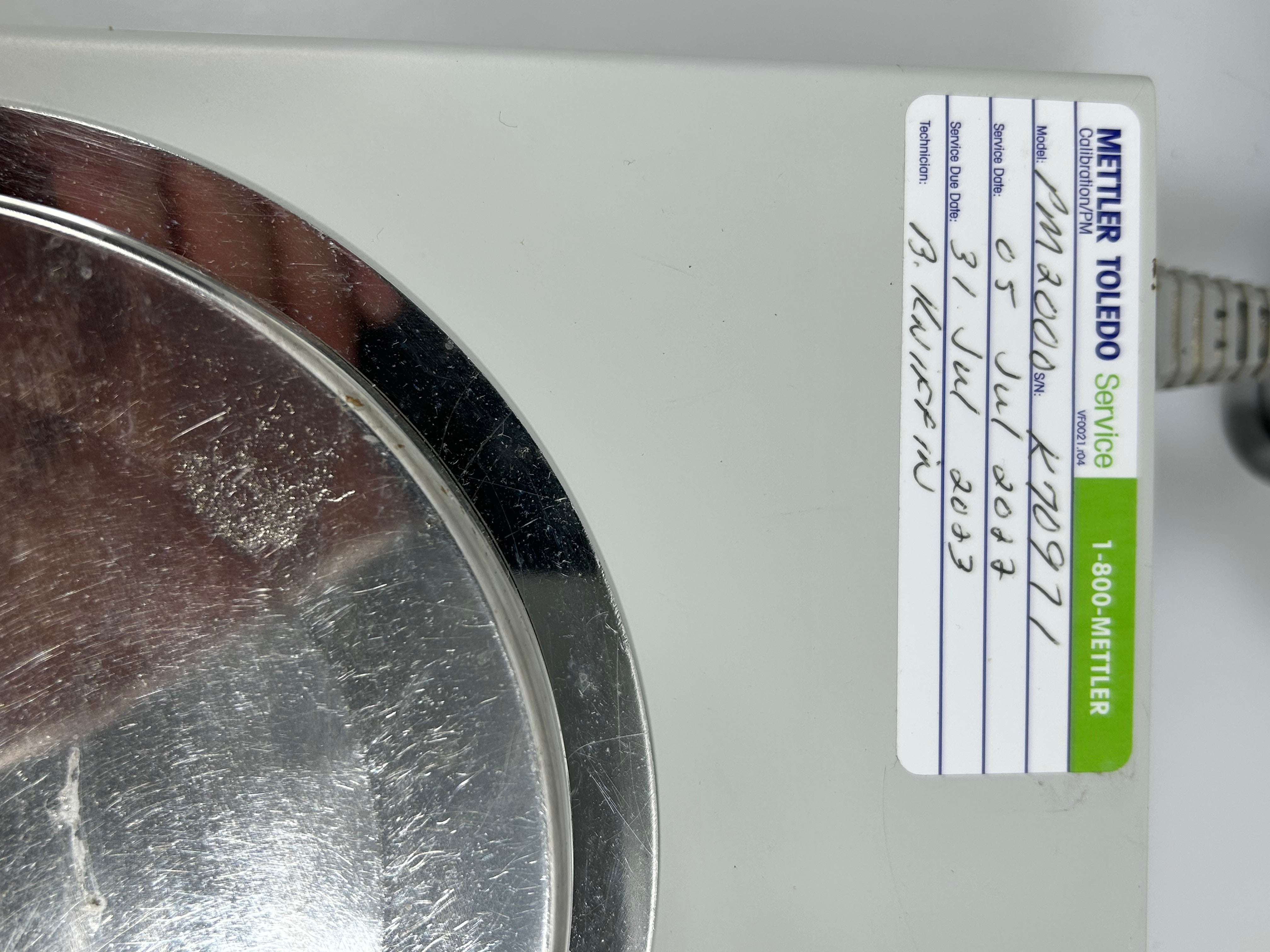 Mettler Toledo PM 2000 Balance Scale