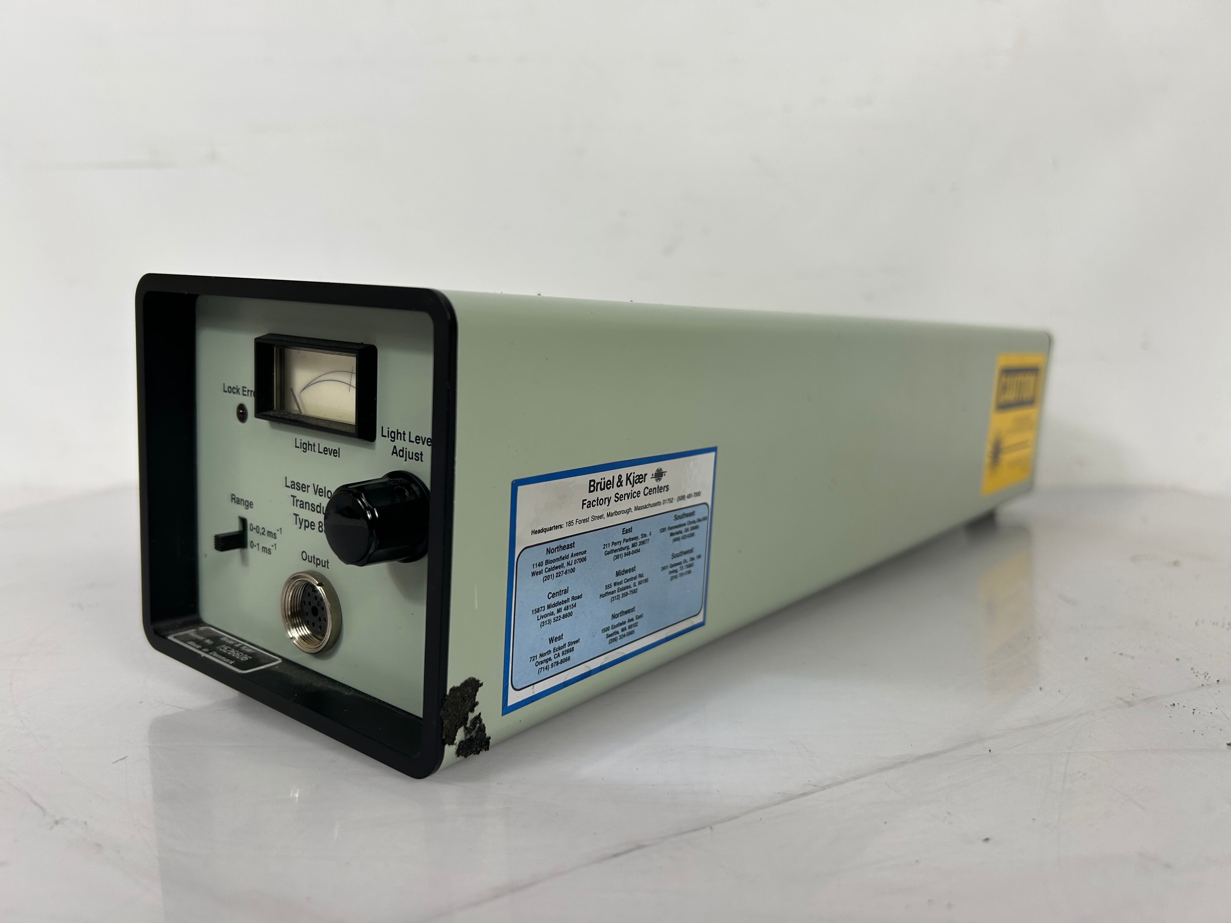 Bruel & Kjaer Helium-Neon Laser Velocity Transducer Set Type 3544