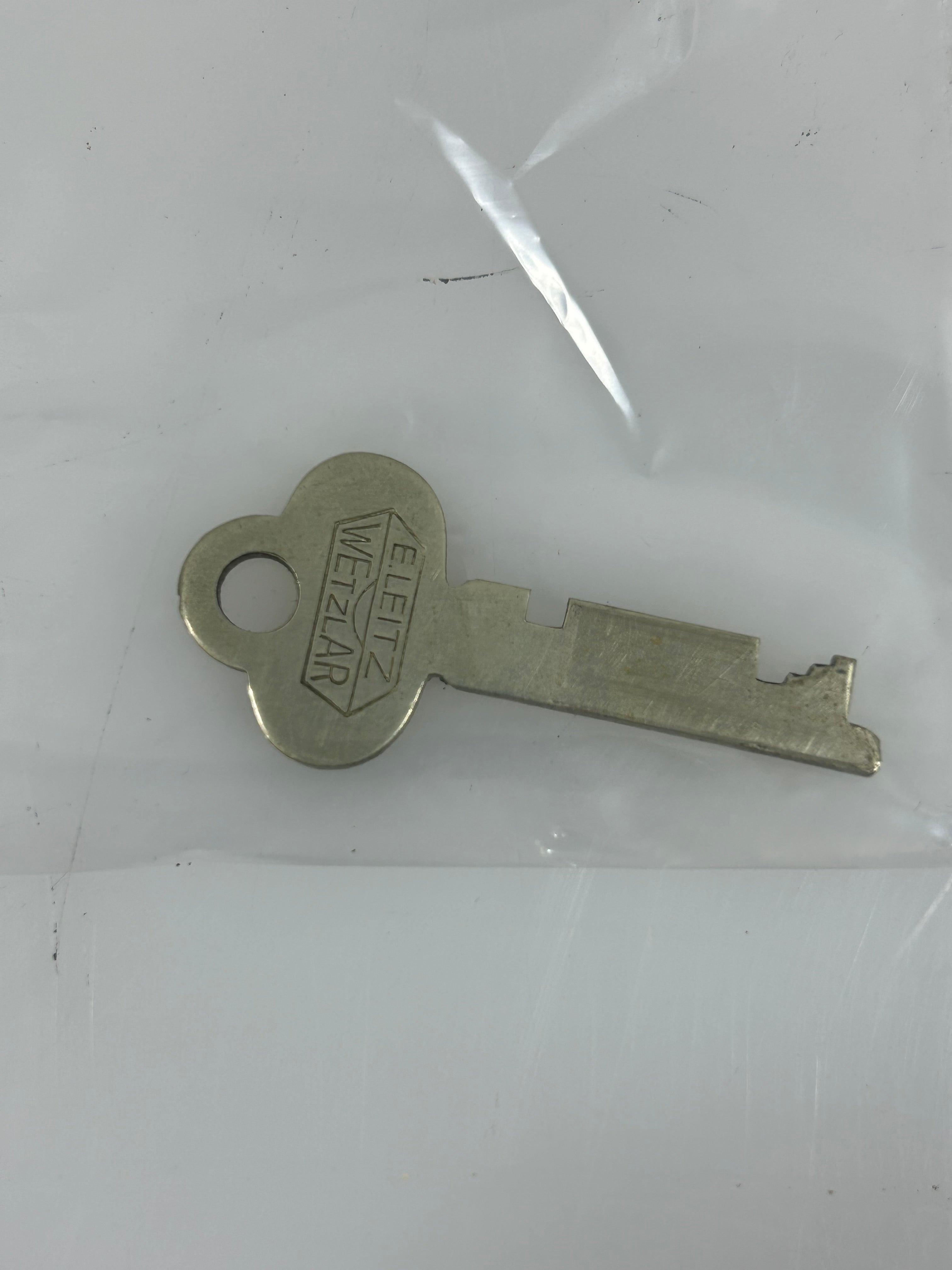 Vintage Leitz Laborlux II Binocular Microscope with Wood Case