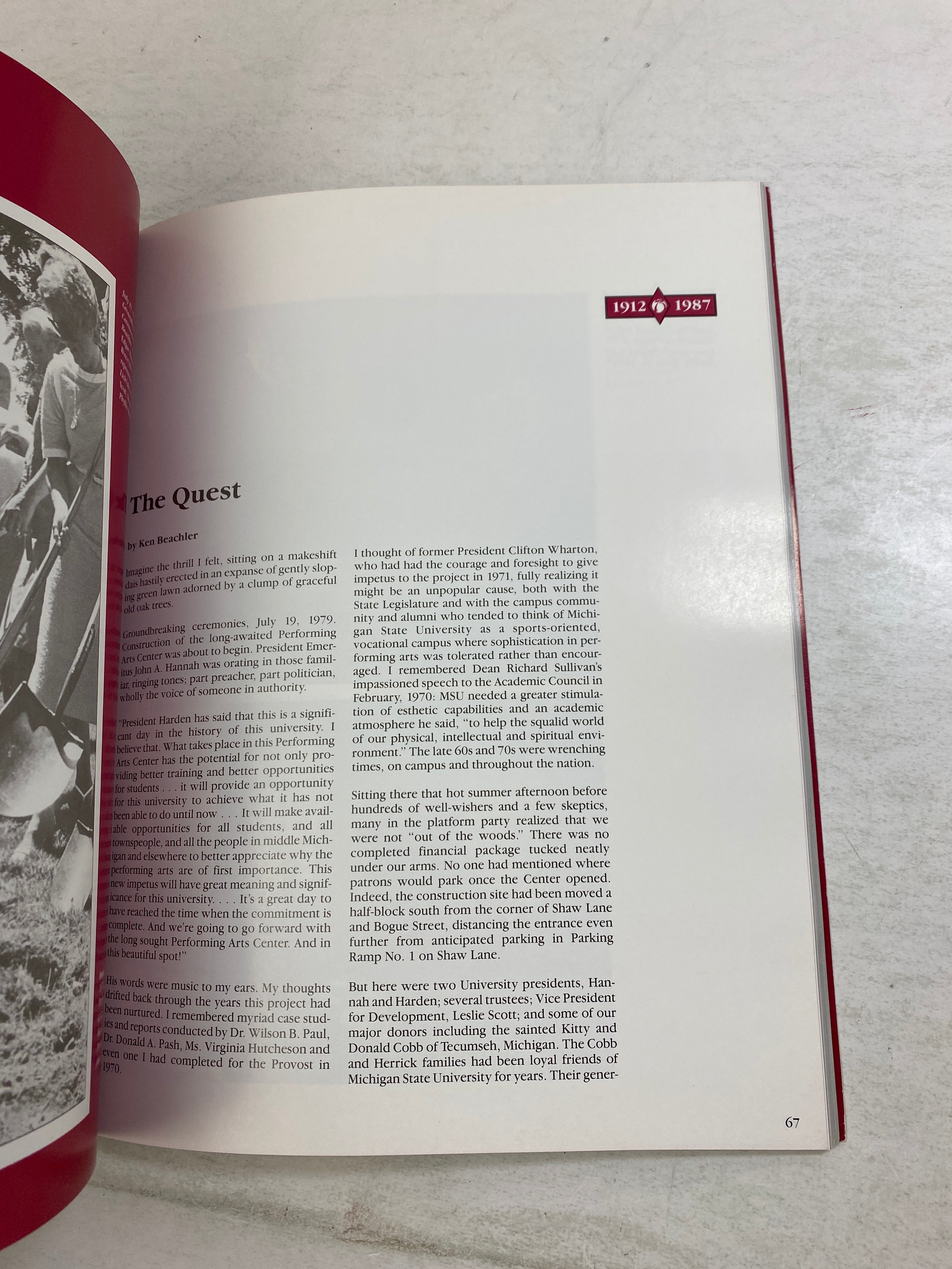 75 Years of Performing Arts at MSU 1987 SC