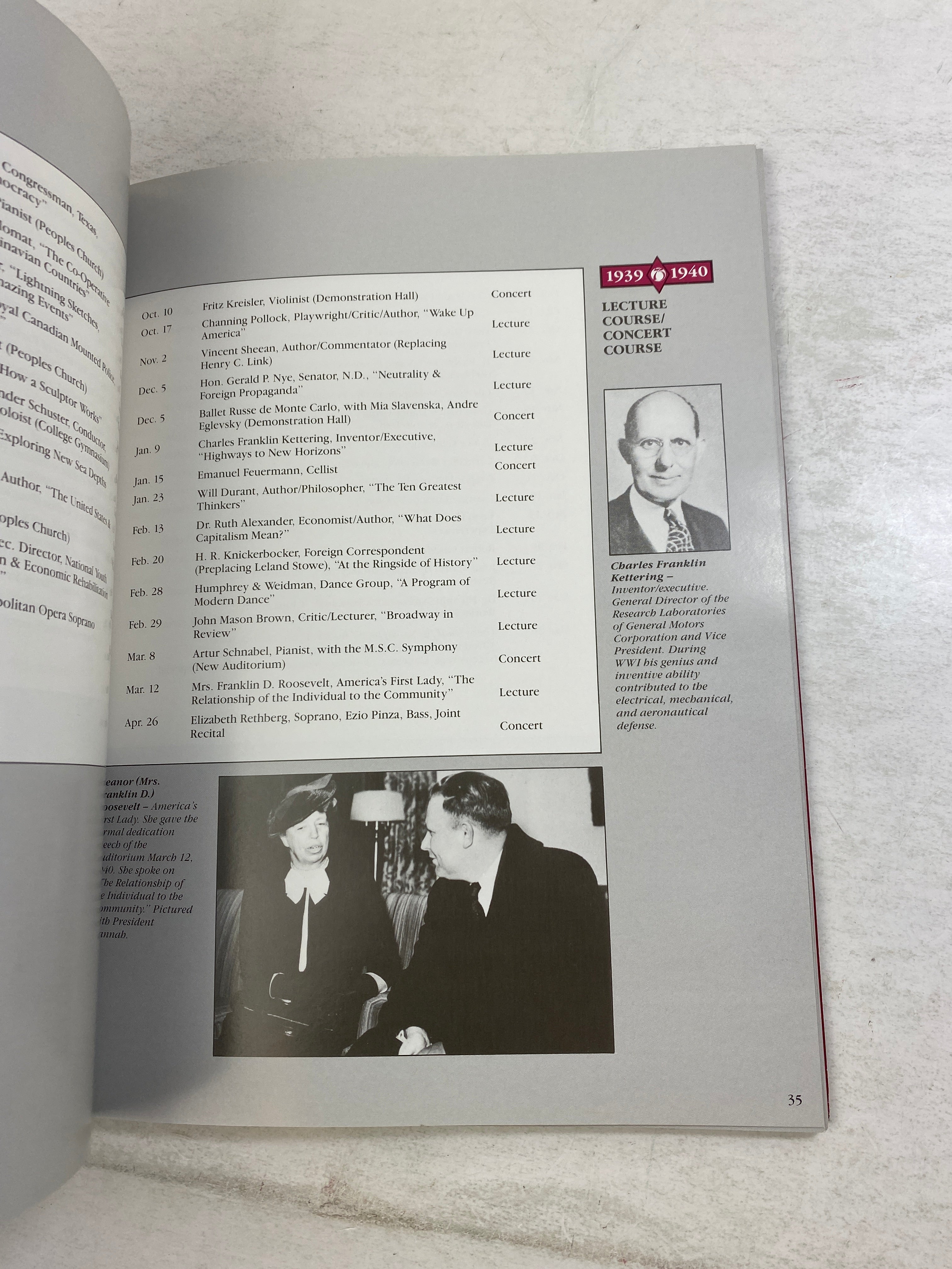 75 Years of Performing Arts at MSU 1987 SC