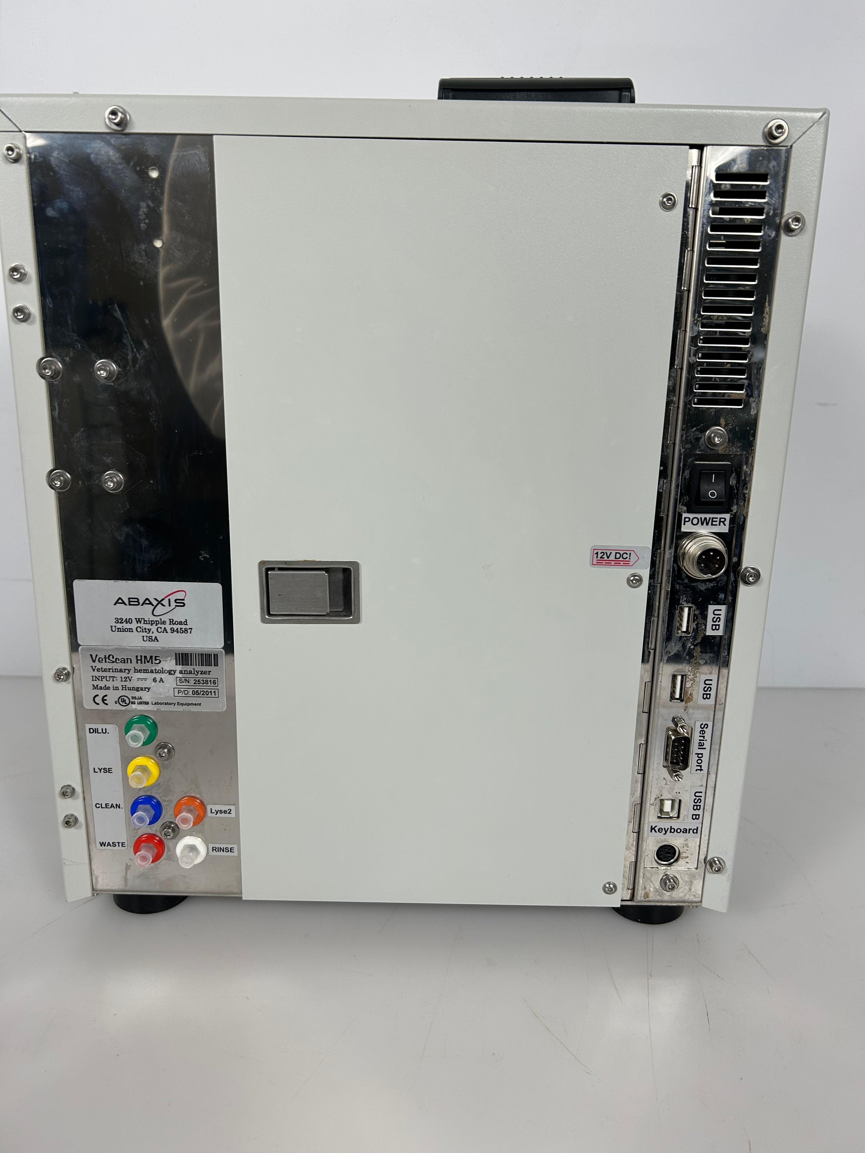 Abaxis VetScan HM5 Veterinary Hematology Analyzer *Untested* *Parts*