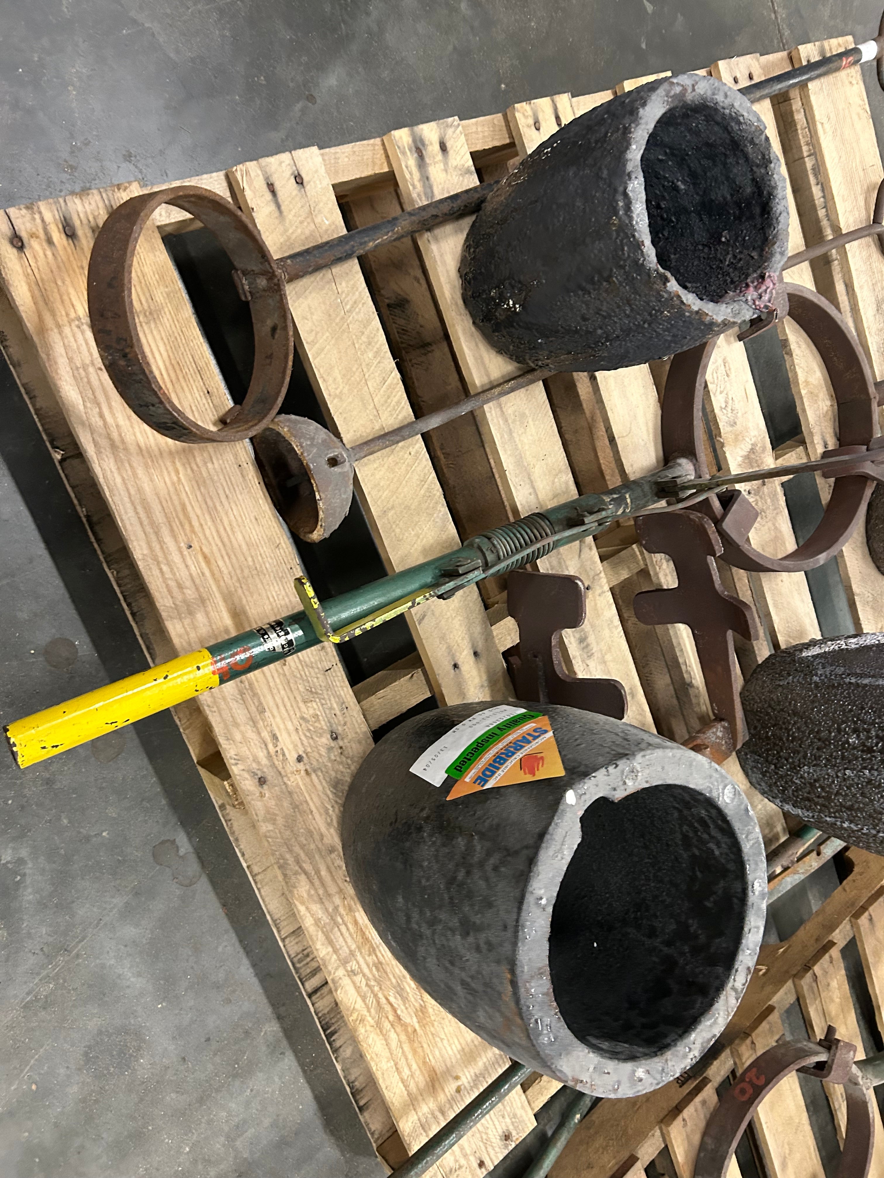 Large Assortment of Metal Foundry Tools