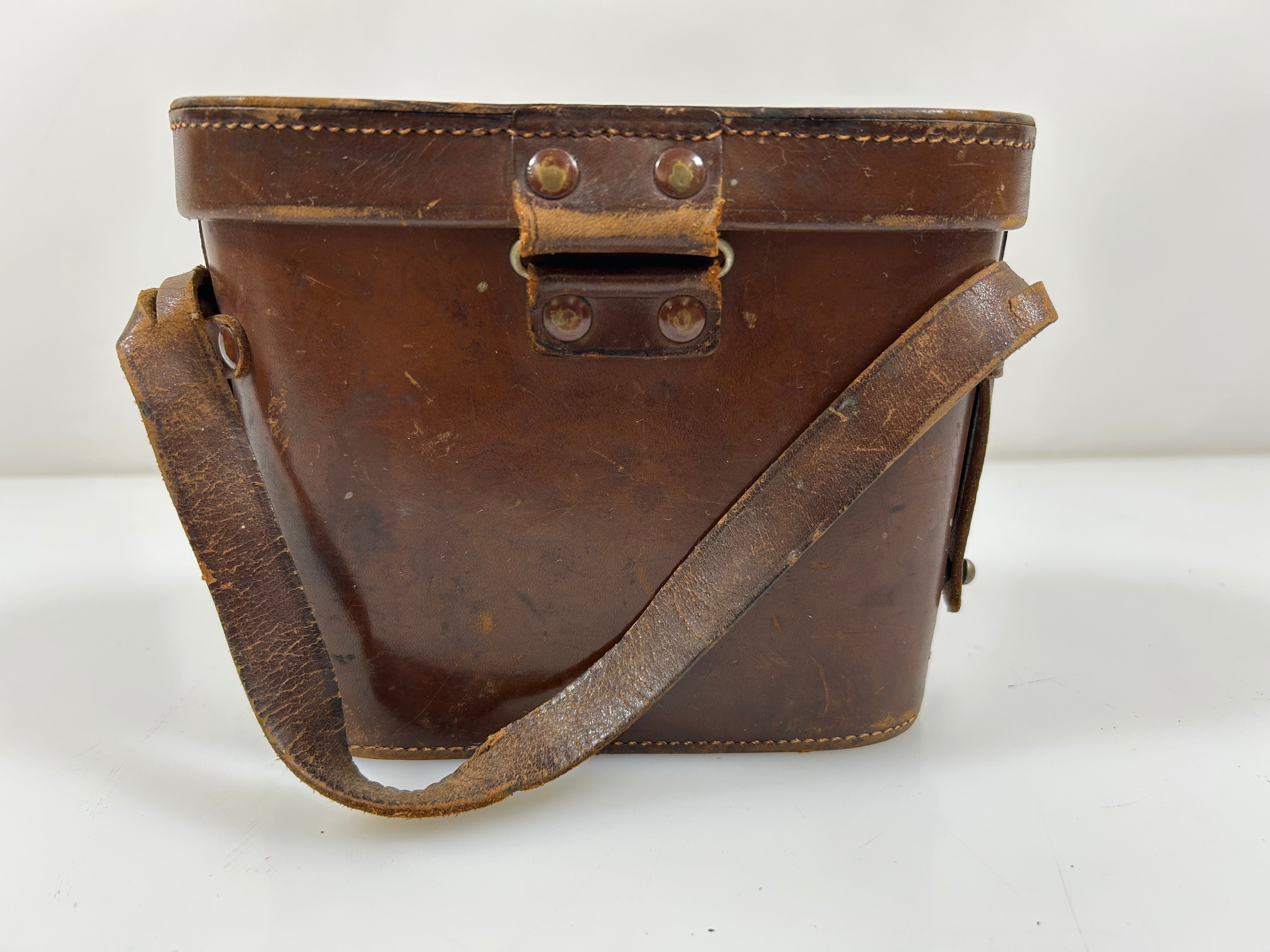 Carl Zeiss Vintage Brown Leather Binocular Case