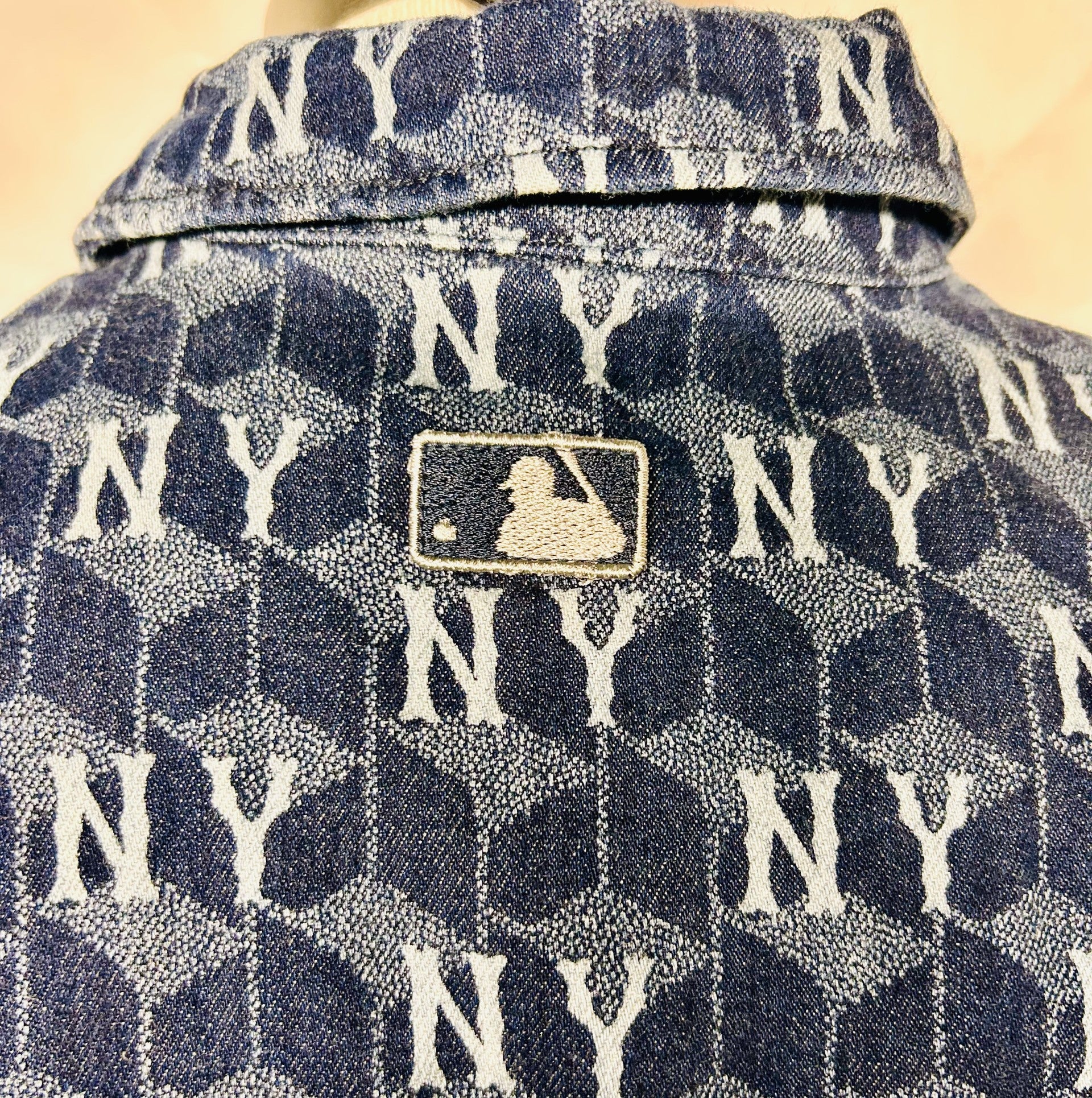 MLB New York Yankees Monogram Denim Button-Up Shirt