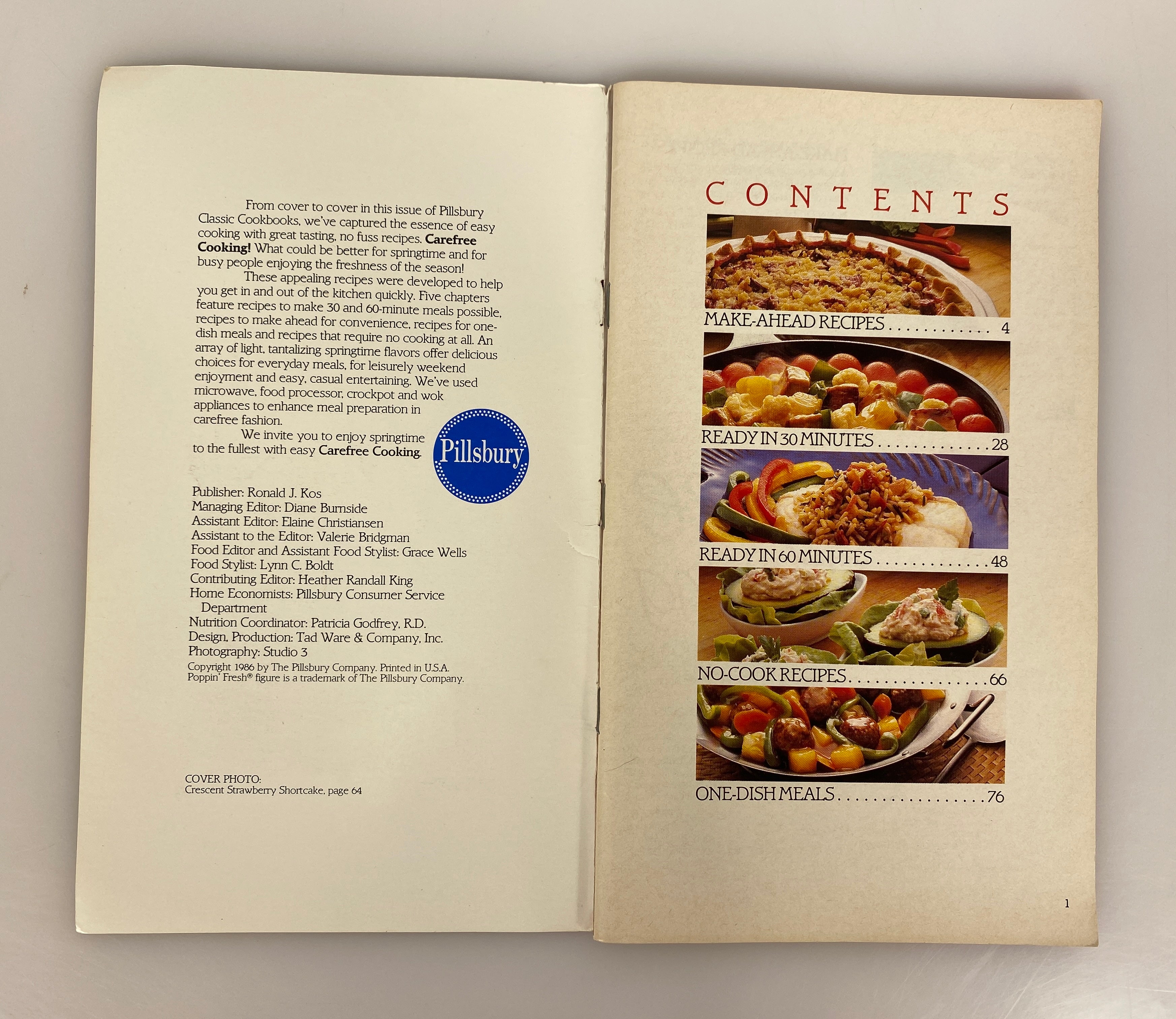 8 Pillsbury Recipe Magazines incl Money Saving Meals/Dinner in Minutes 1984-2004