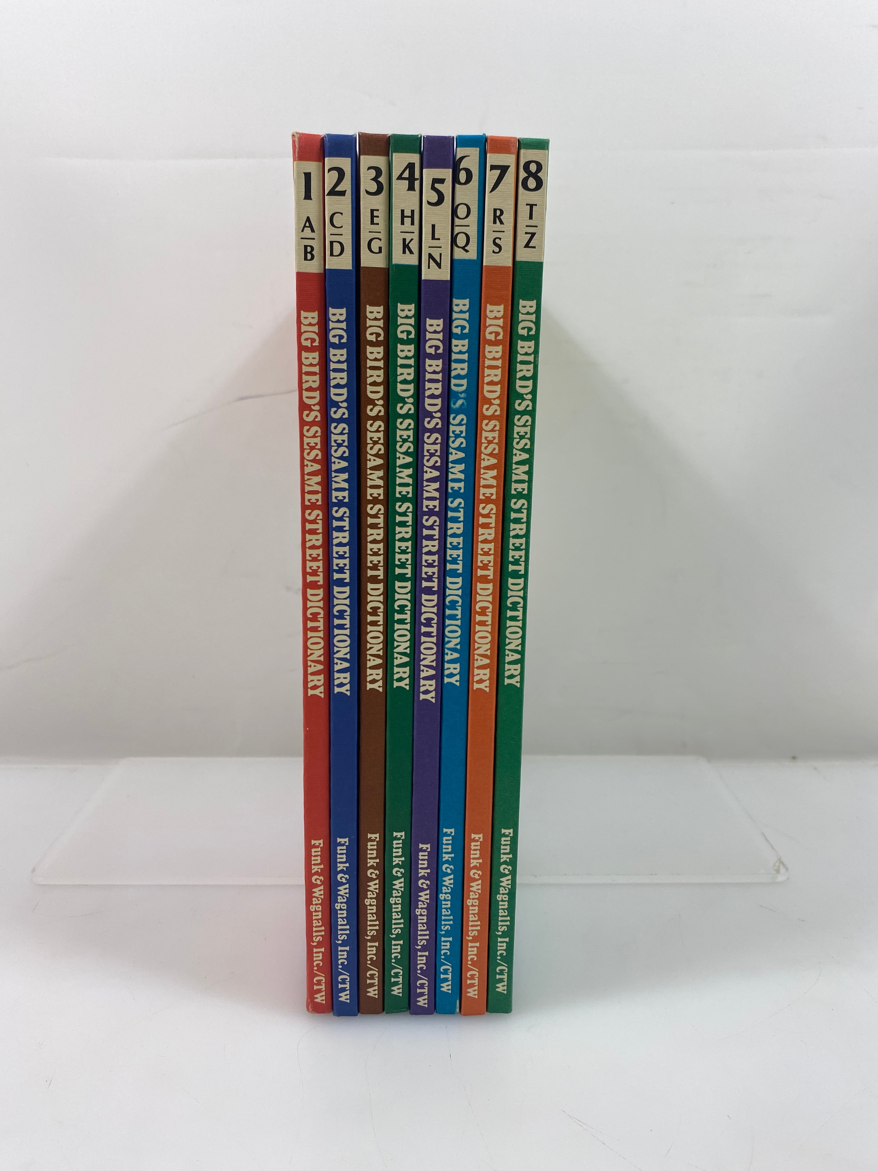 8 Vol. Set: Big Bird's Dictionary Sesame Street 1981 HC