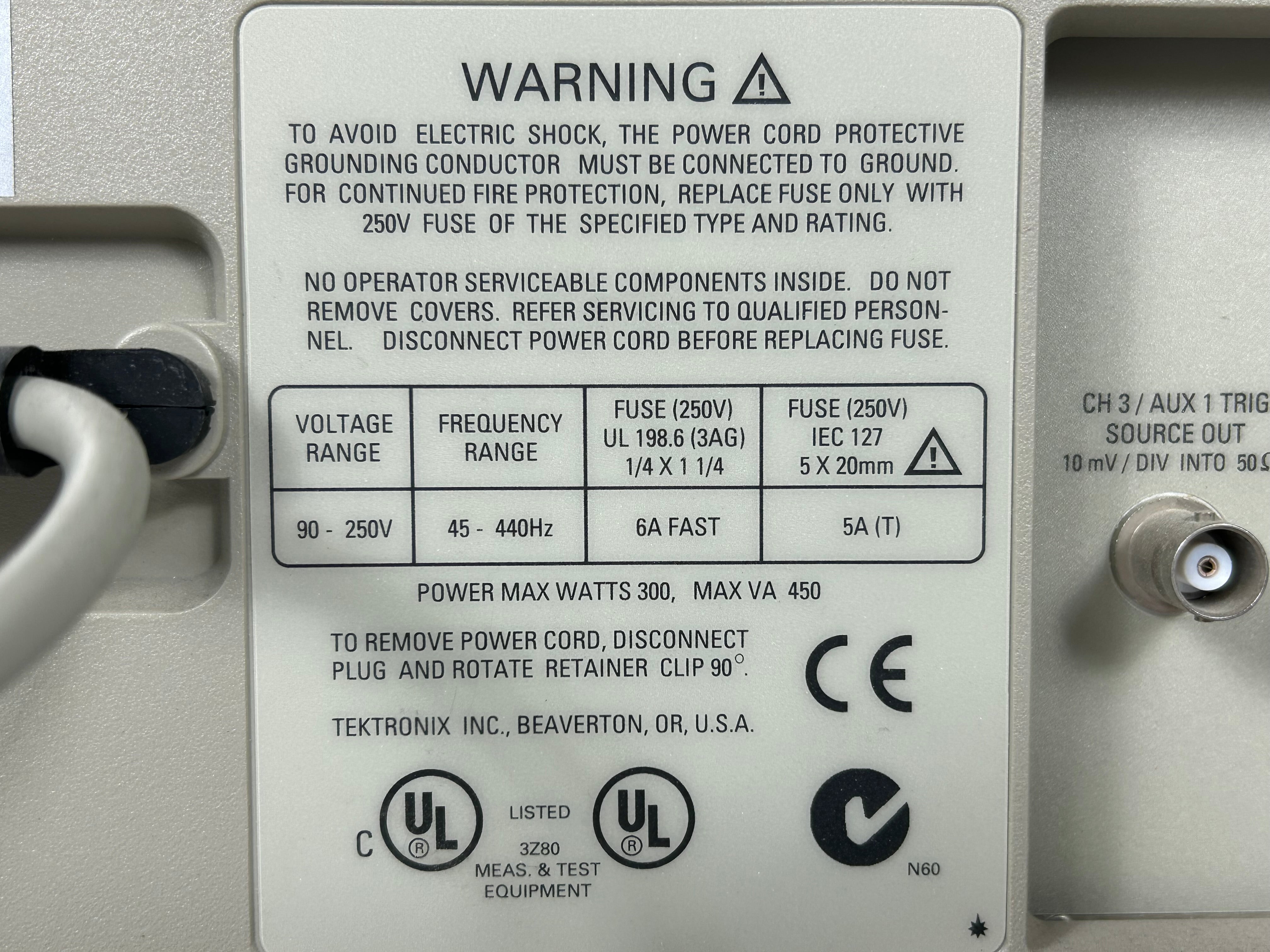 Tektronix 654C Digital Real-Time Oscilloscope *Untested*