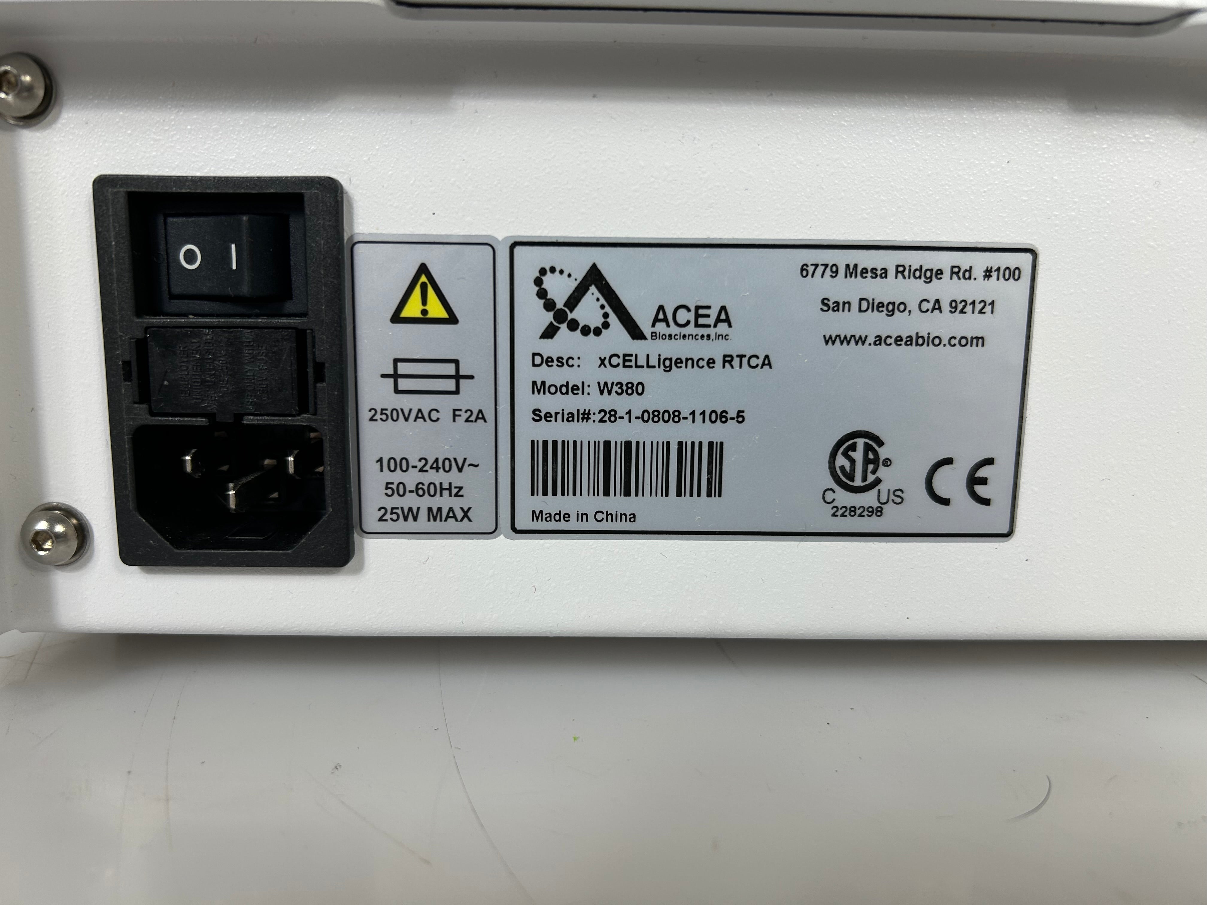 Agilent Roche/ACEA xCELLigence RTCA System *Untested*