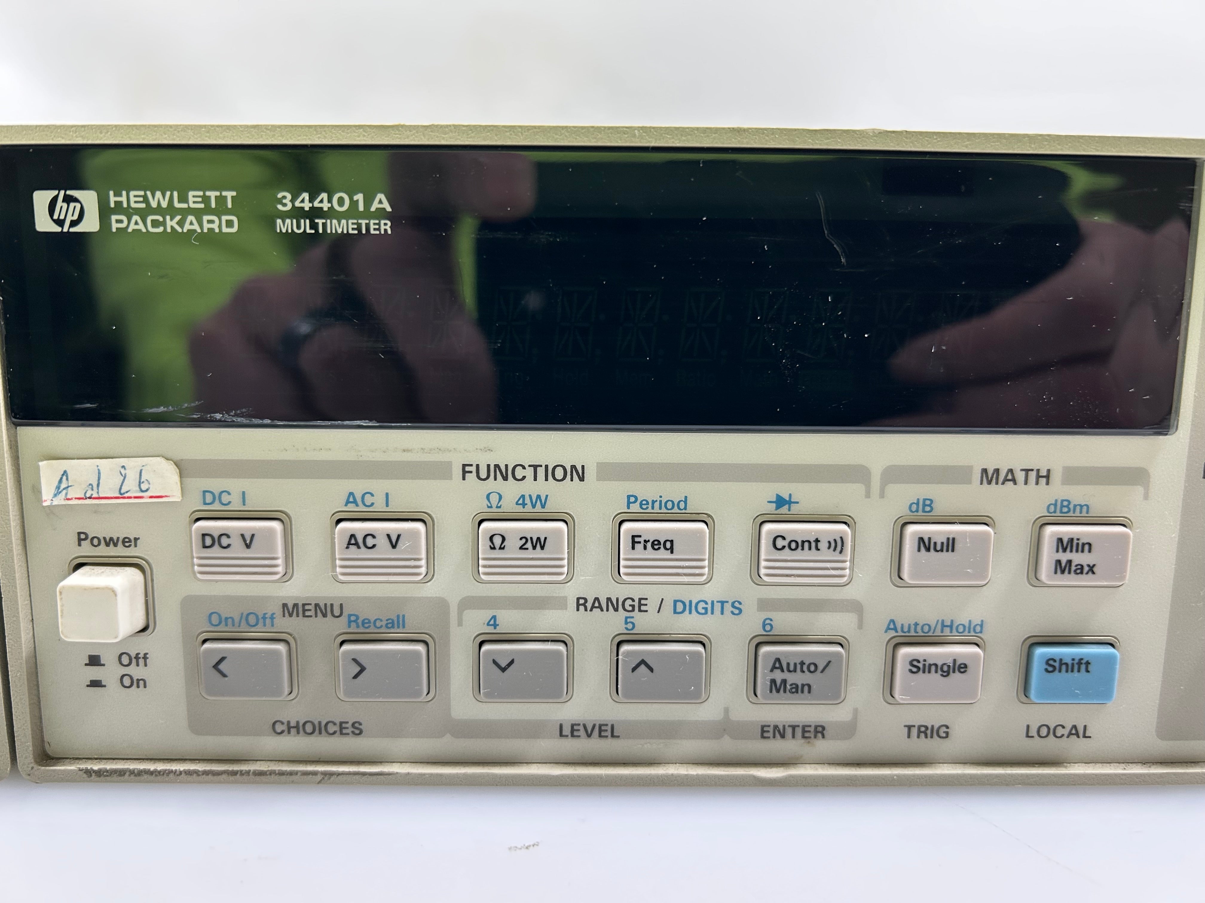 Hewlett Packard /Agilent 34401A Digital Multimeter *Untested*
