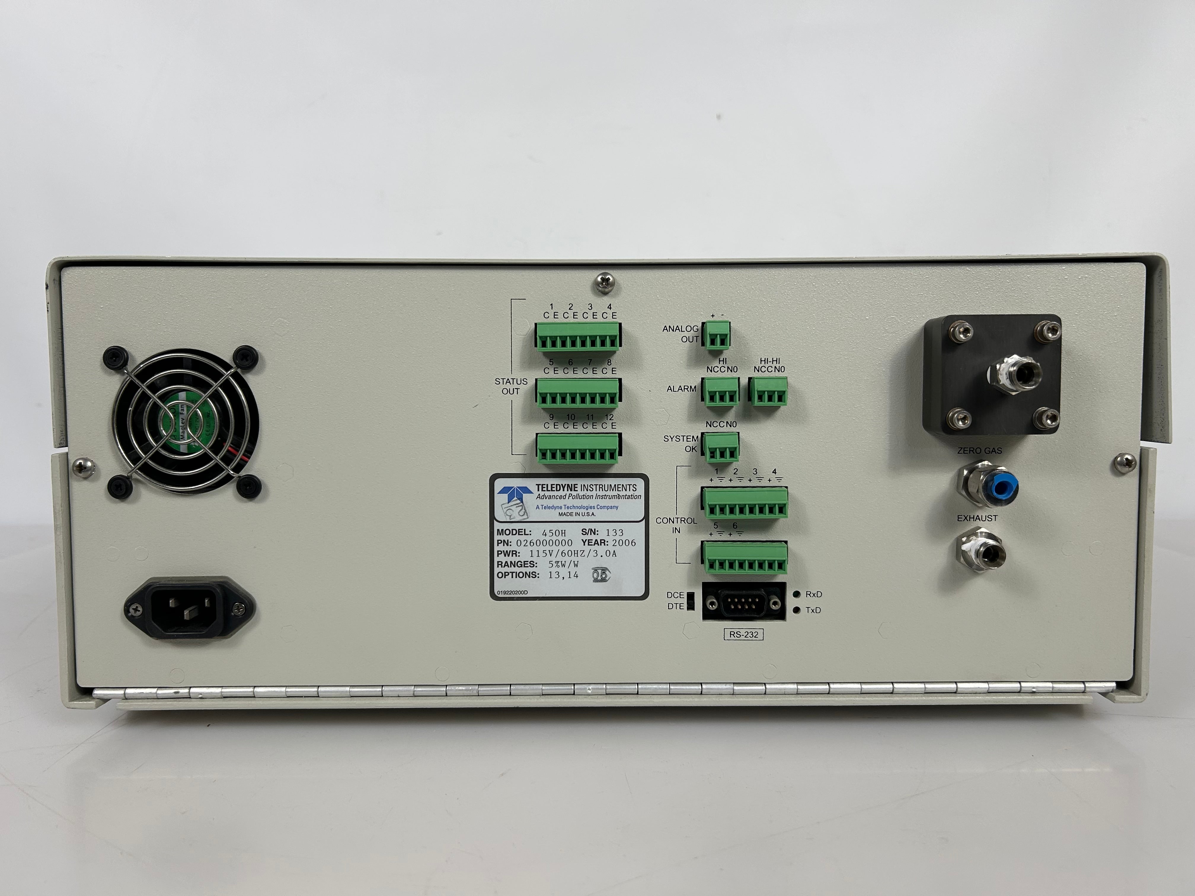 Teledyne API Model 450H Ozone Monitor *Untested*