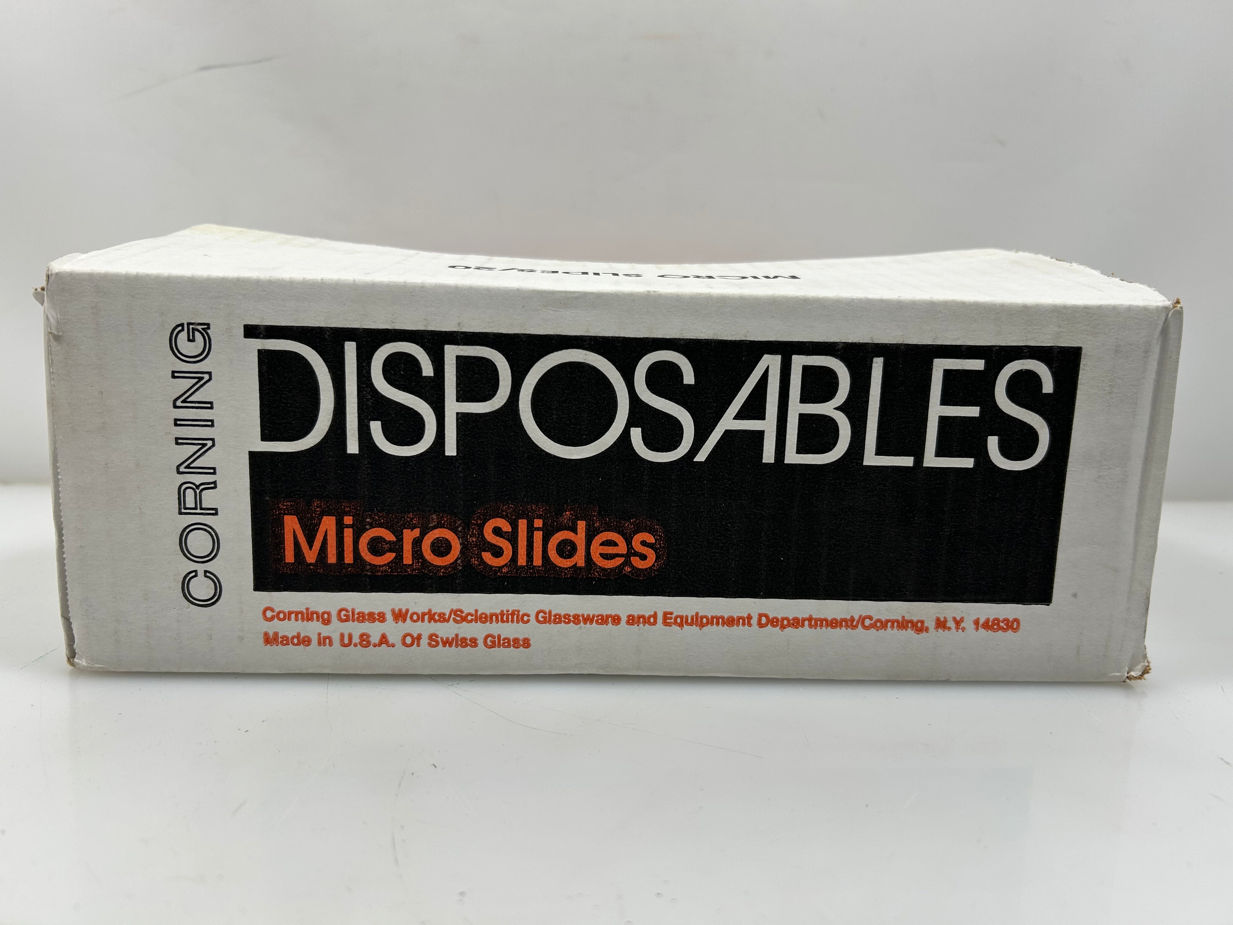Corning 3" x 1" No. 2947 Plain Disposables Micro Slides