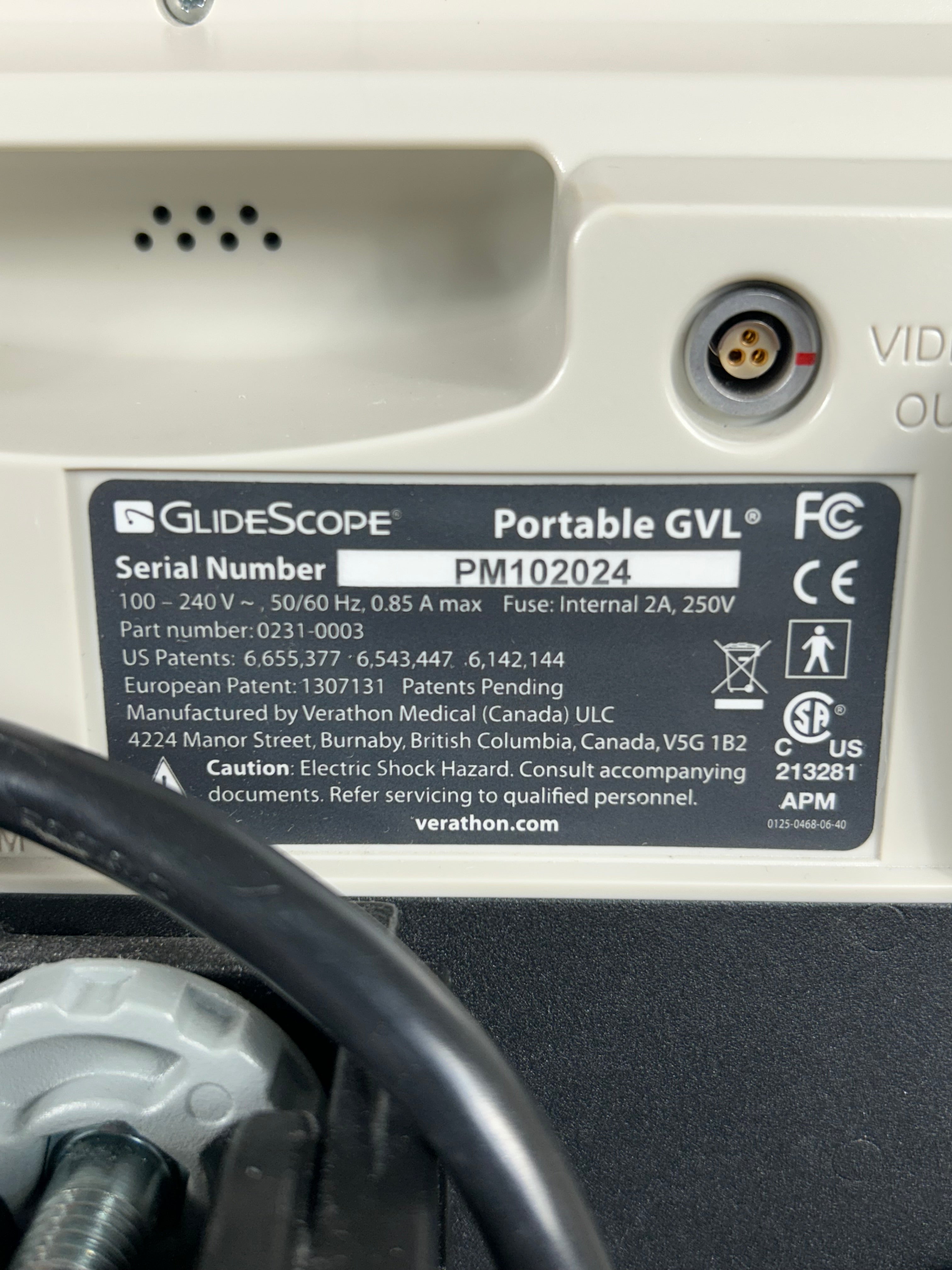 Glide Scope GVL Intubation System *Parts*