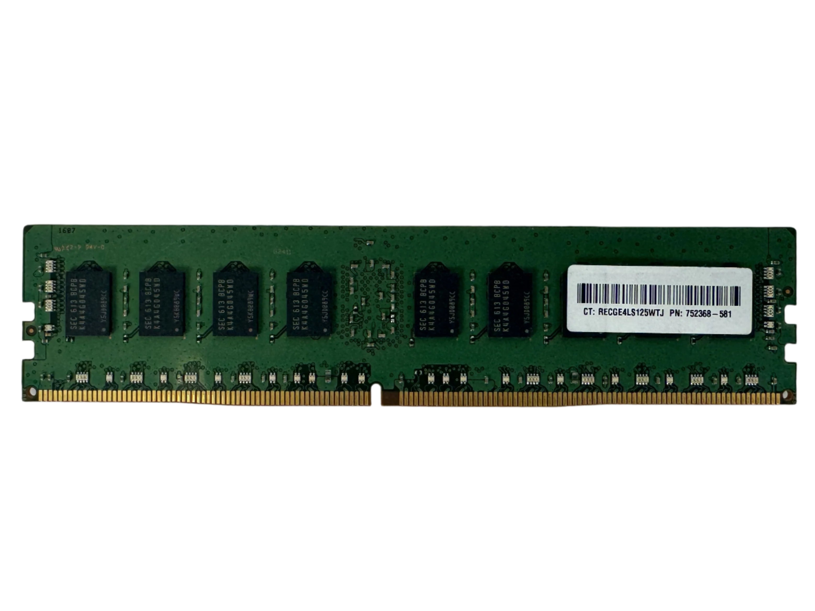 8GB 1Rx4 PC4-2133P-RC0-10 DDR4 2133MHz Server Registered Memory