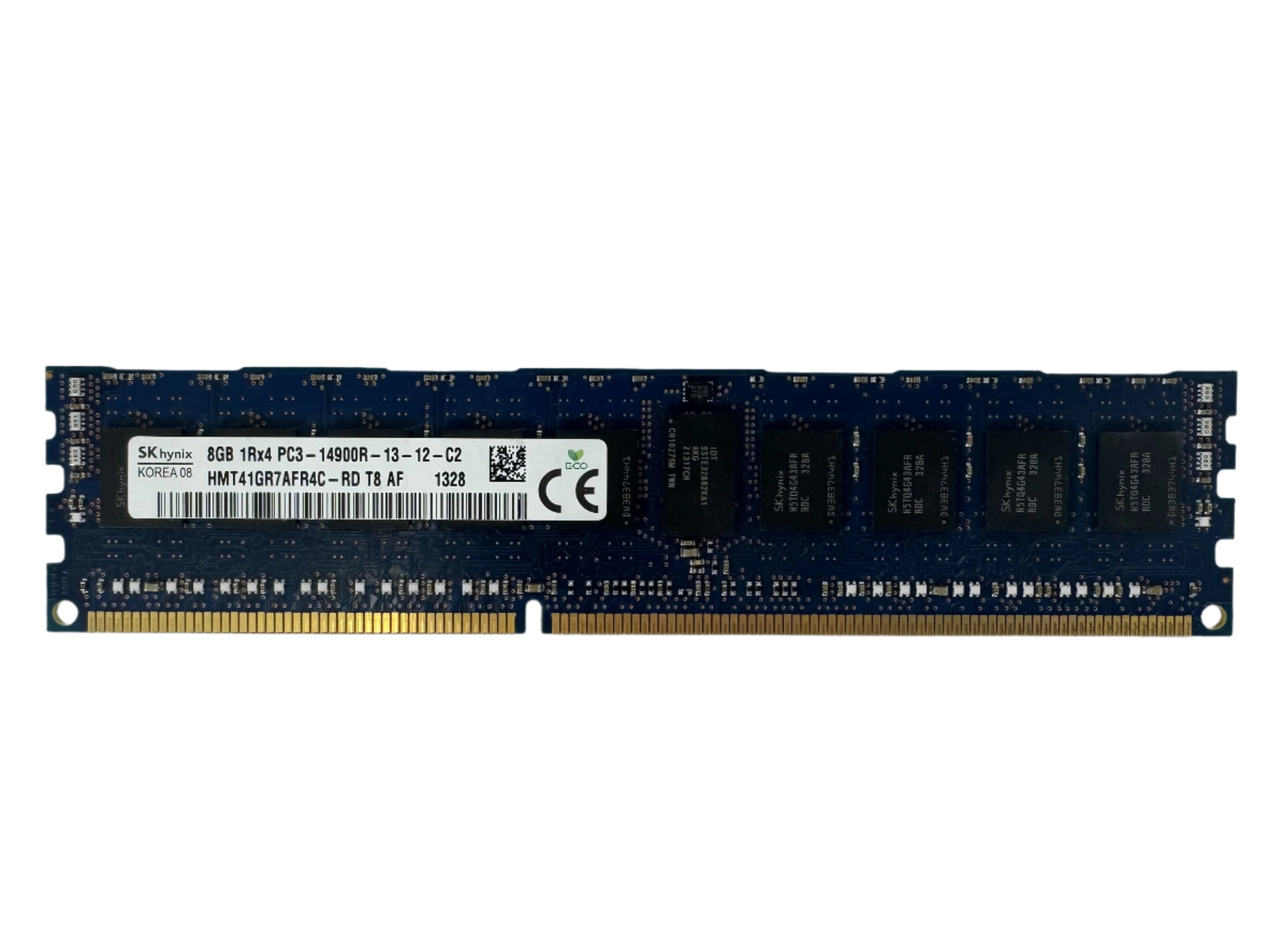 8GB 2Rx4 PC3-12800R-11-11-E2 DDR3 1600MHz Server Registered Memory