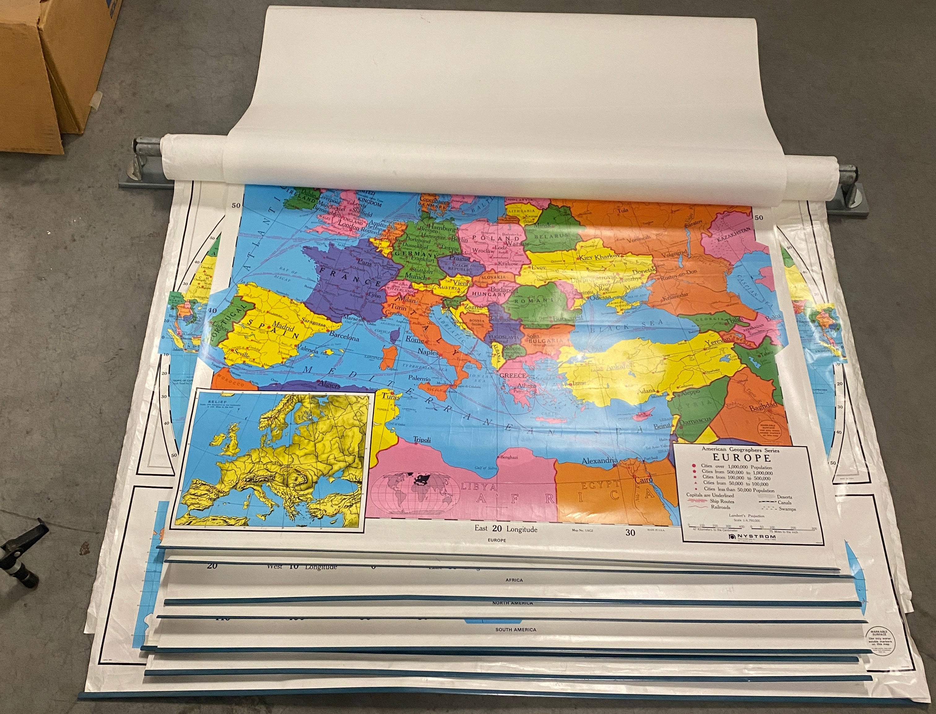 9-Layered Pull Down Geographical Map