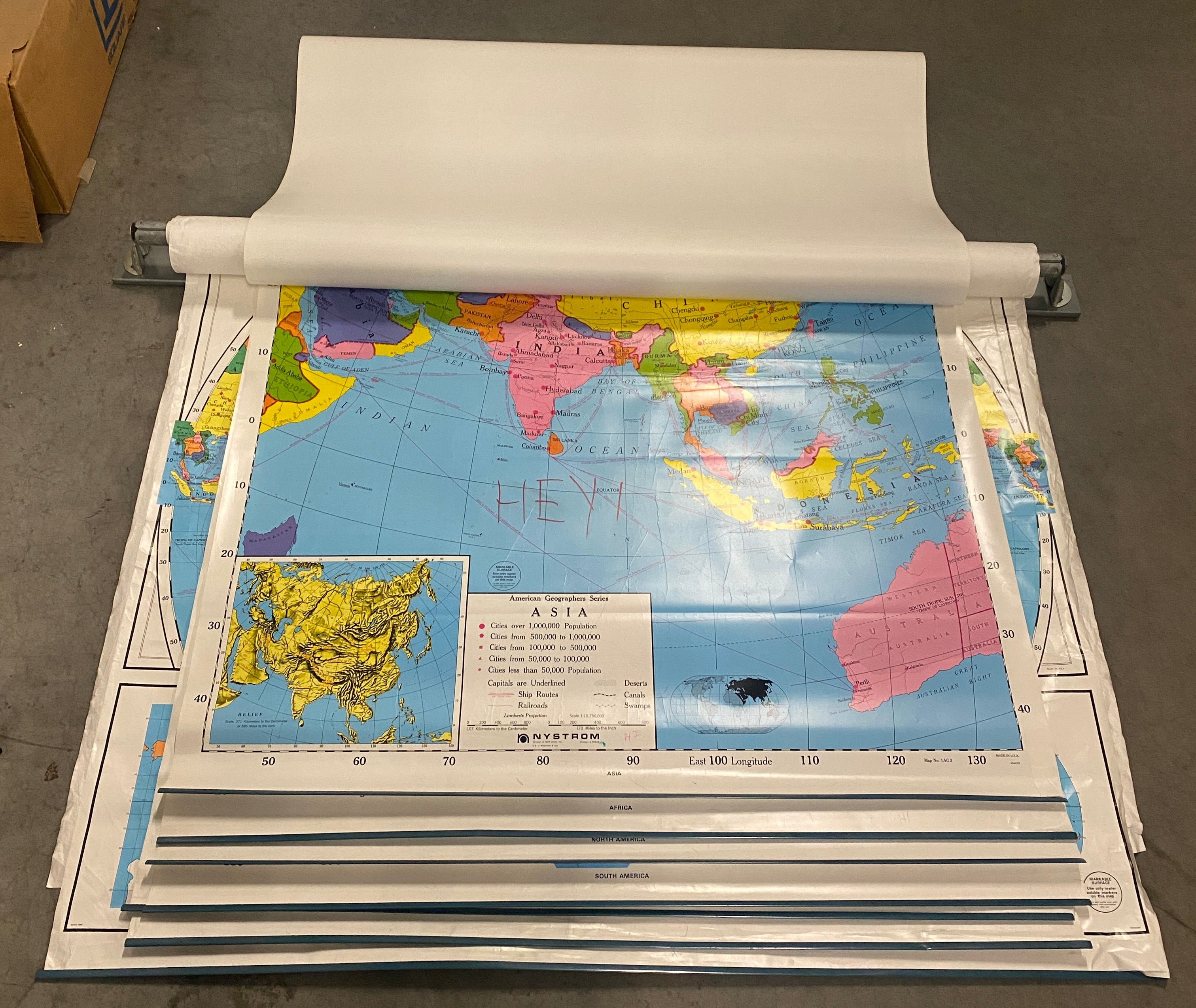 9-Layered Pull Down Geographical Map