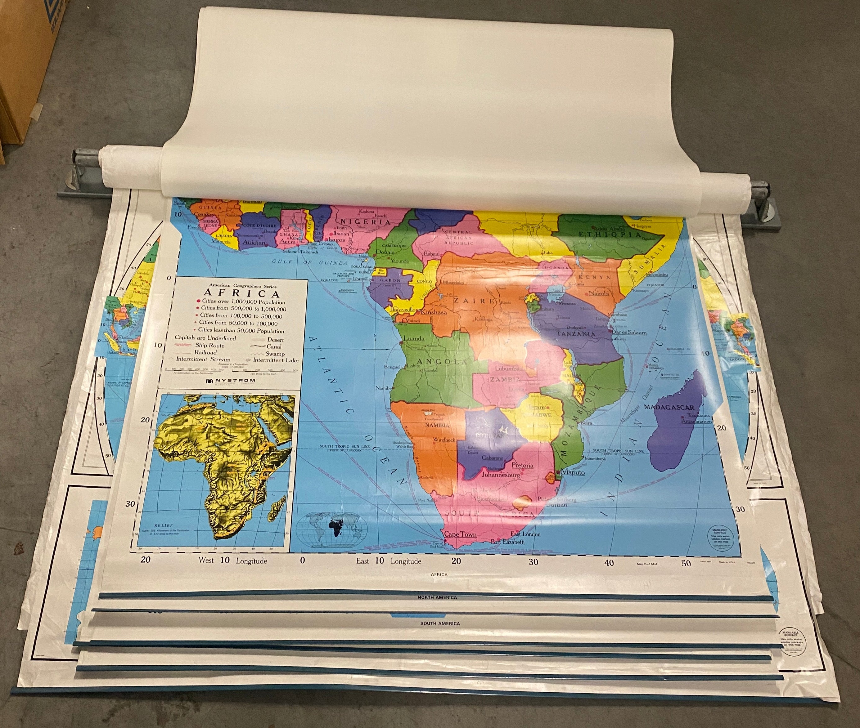 9-Layered Pull Down Geographical Map